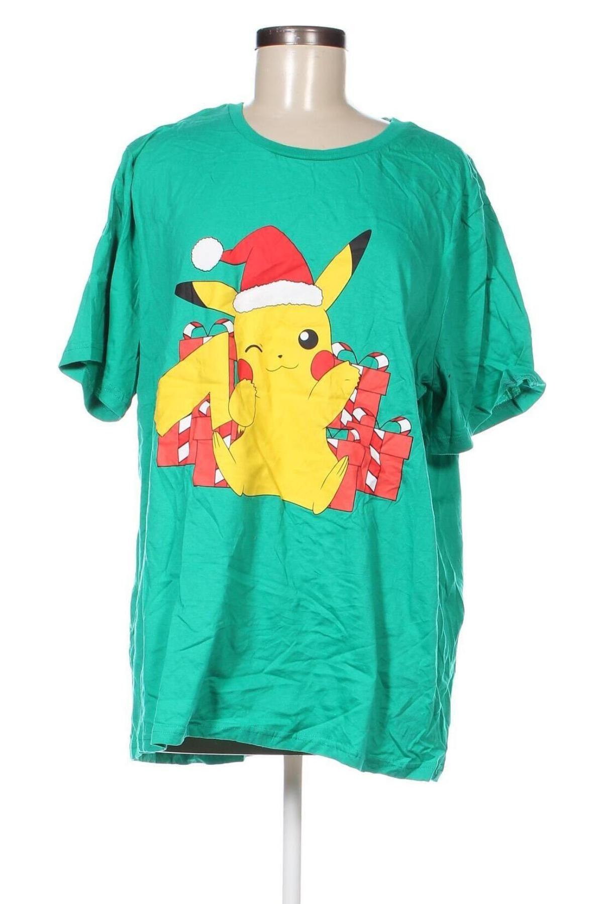 Damski T-shirt Pokemon, Rozmiar XXL, Kolor Zielony, Cena 69,99 zł