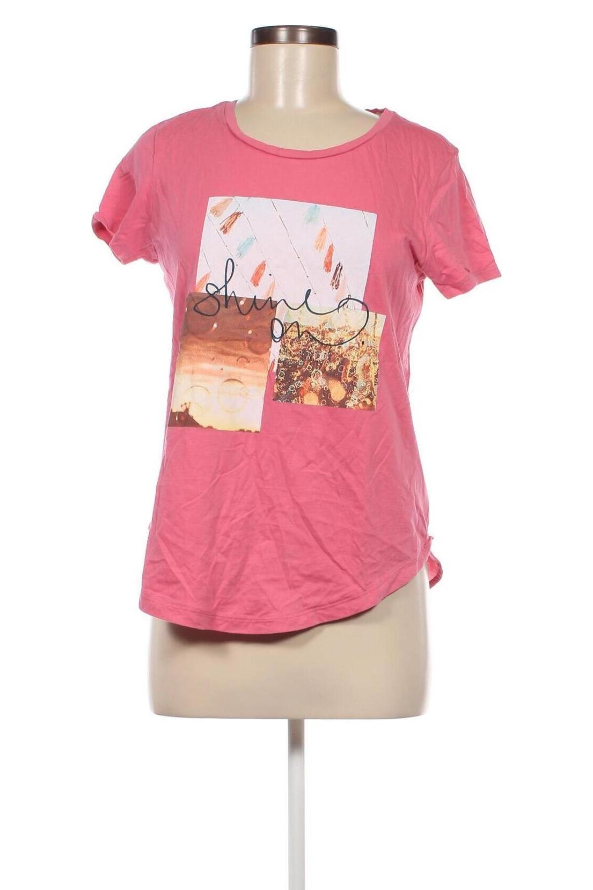 Γυναικείο t-shirt Q/S by S.Oliver, Μέγεθος M, Χρώμα Ρόζ , Τιμή 7,43 €