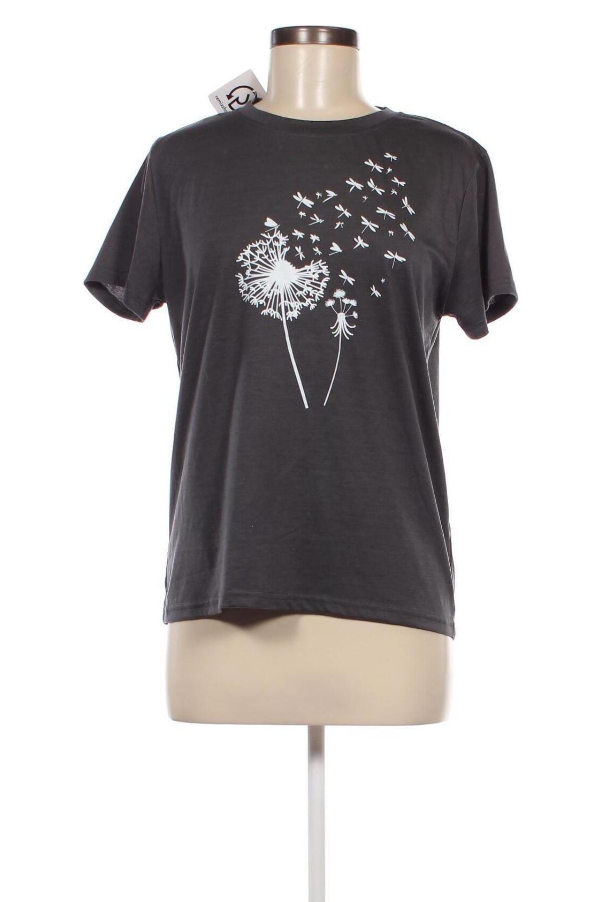 Damen T-Shirt SHEIN, Größe L, Farbe Grau, Preis € 9,05
