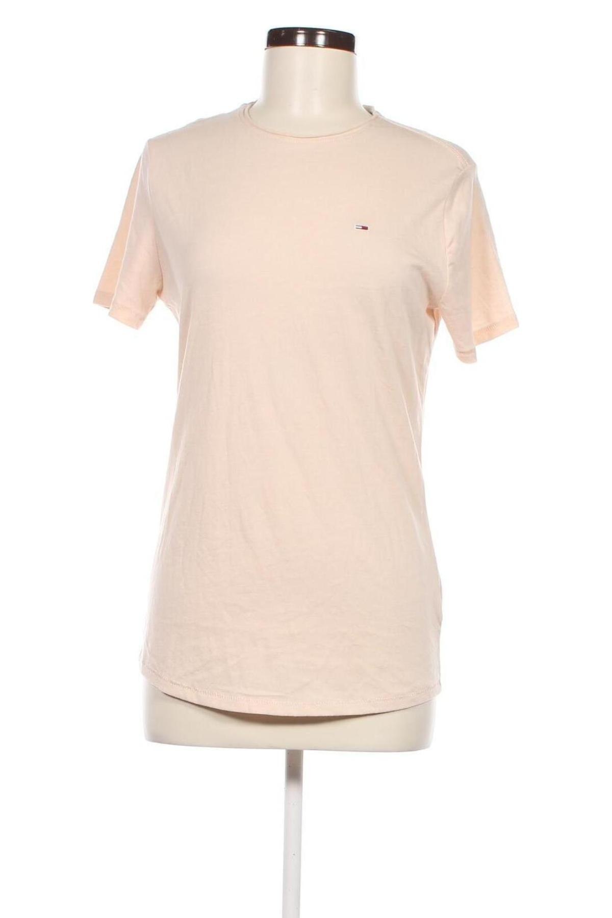 Γυναικείο t-shirt Tommy Jeans, Μέγεθος XS, Χρώμα Εκρού, Τιμή 14,99 €