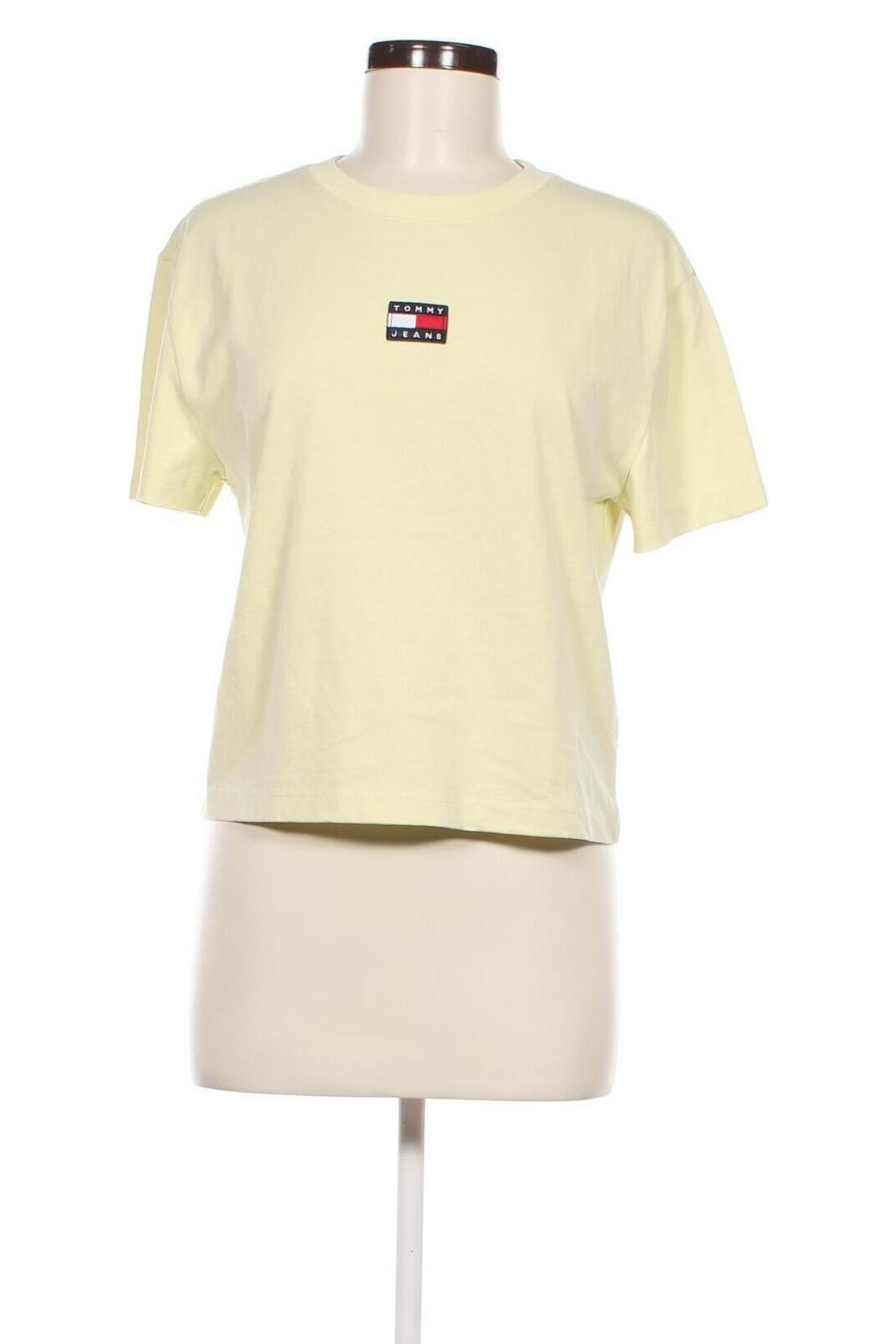 Damski T-shirt Tommy Jeans, Rozmiar S, Kolor Żółty, Cena 89,99 zł