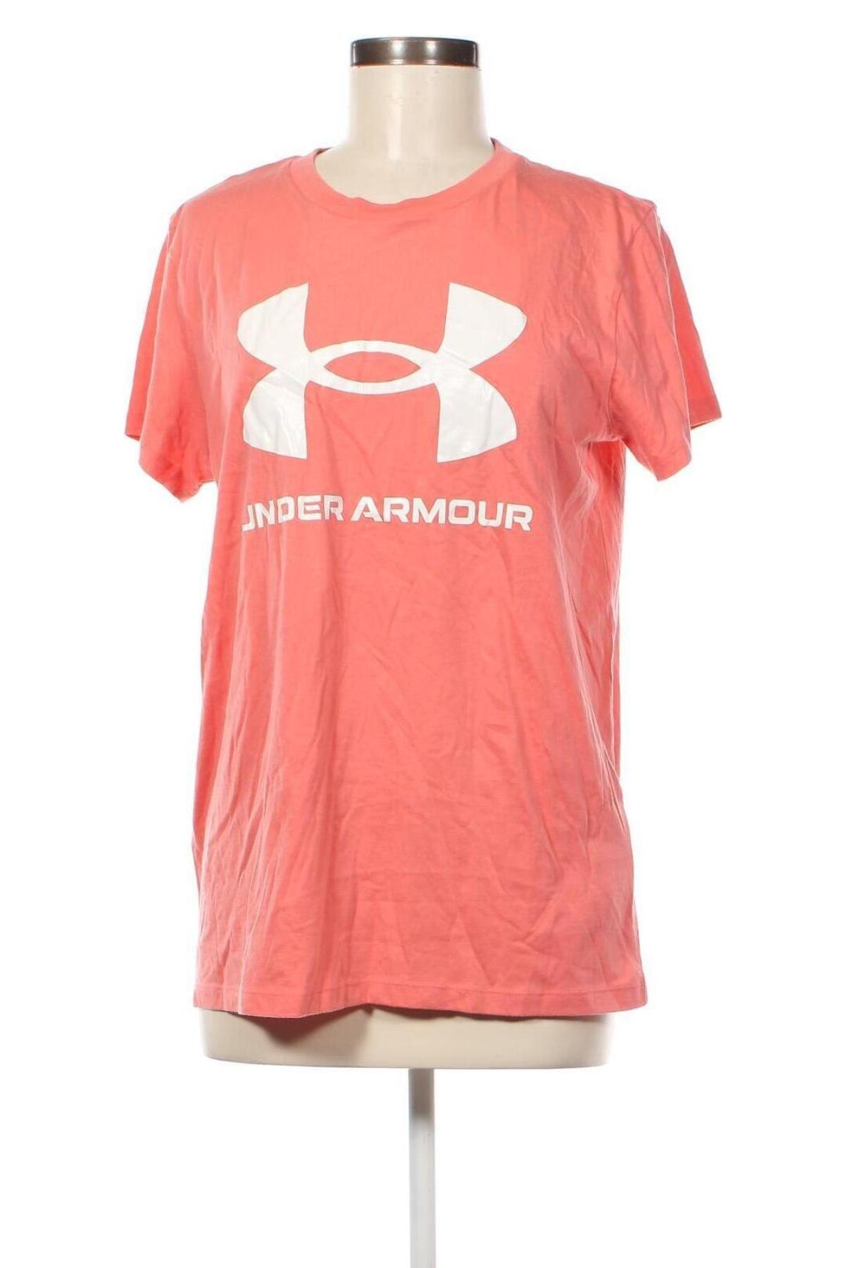 Γυναικείο t-shirt Under Armour, Μέγεθος L, Χρώμα Ρόζ , Τιμή 16,70 €