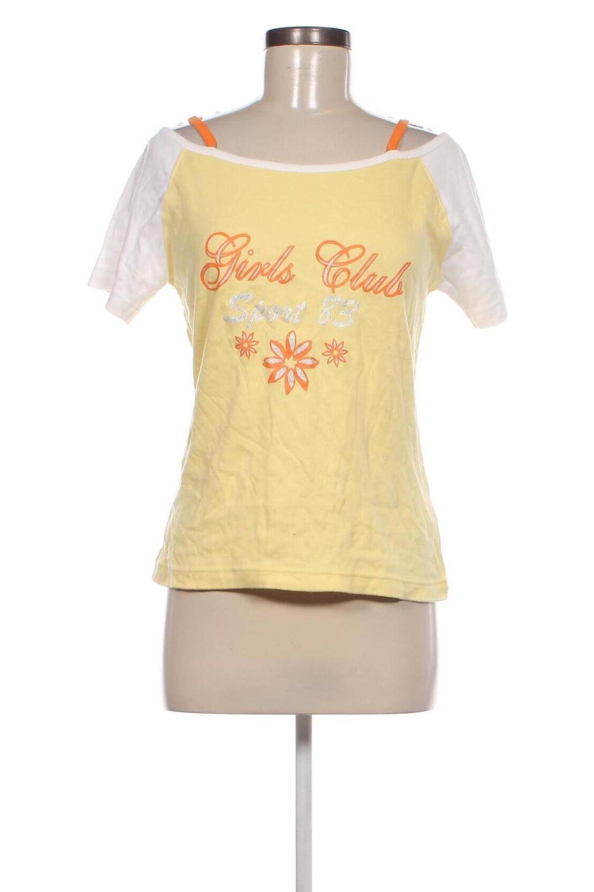 Γυναικείο t-shirt X-Mail, Μέγεθος L, Χρώμα Κίτρινο, Τιμή 7,24 €