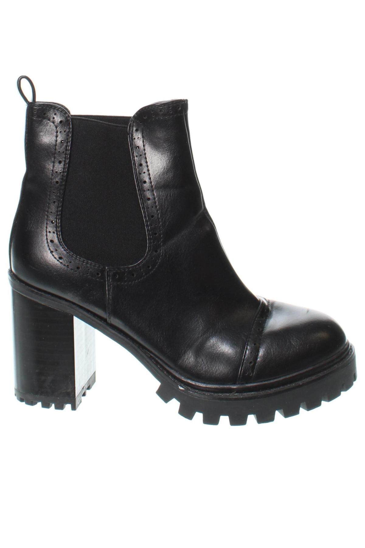 Botine de damă Ideal Shoes, Mărime 38, Culoare Negru, Preț 246,71 Lei