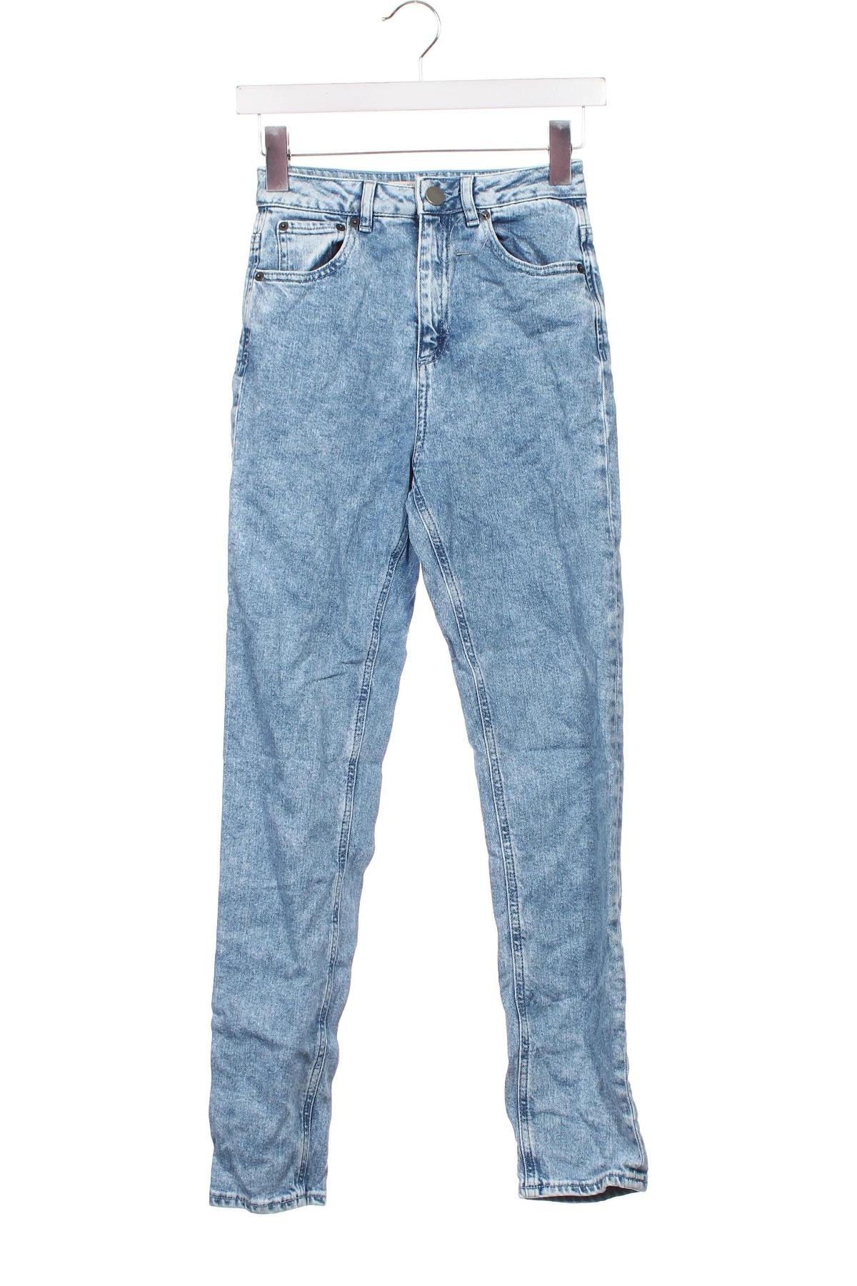 Damskie jeansy ASOS, Rozmiar XS, Kolor Niebieski, Cena 19,99 zł