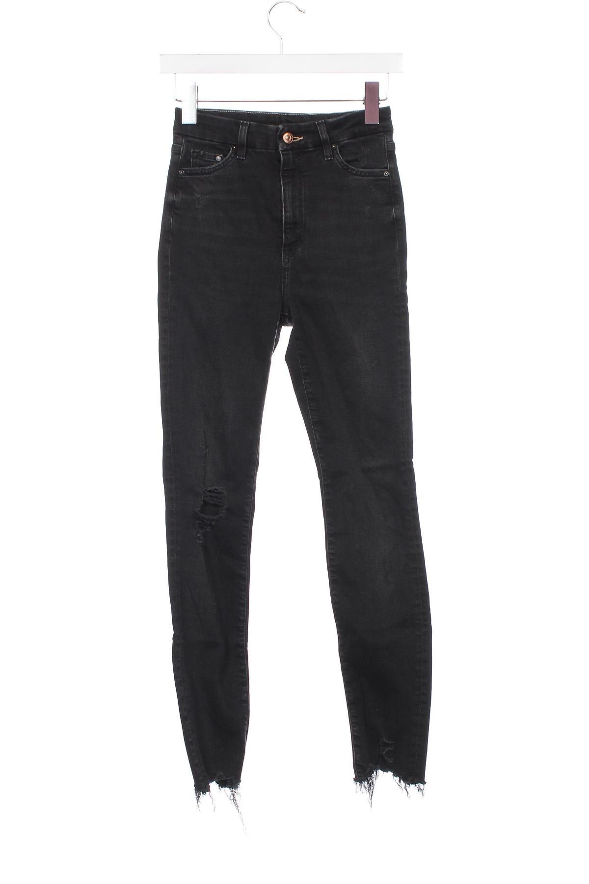 Damskie jeansy H&M, Rozmiar XS, Kolor Czarny, Cena 37,99 zł