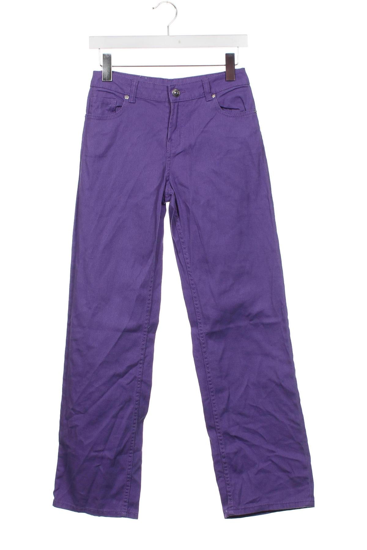 Damskie jeansy H&M Divided, Rozmiar XS, Kolor Fioletowy, Cena 41,99 zł