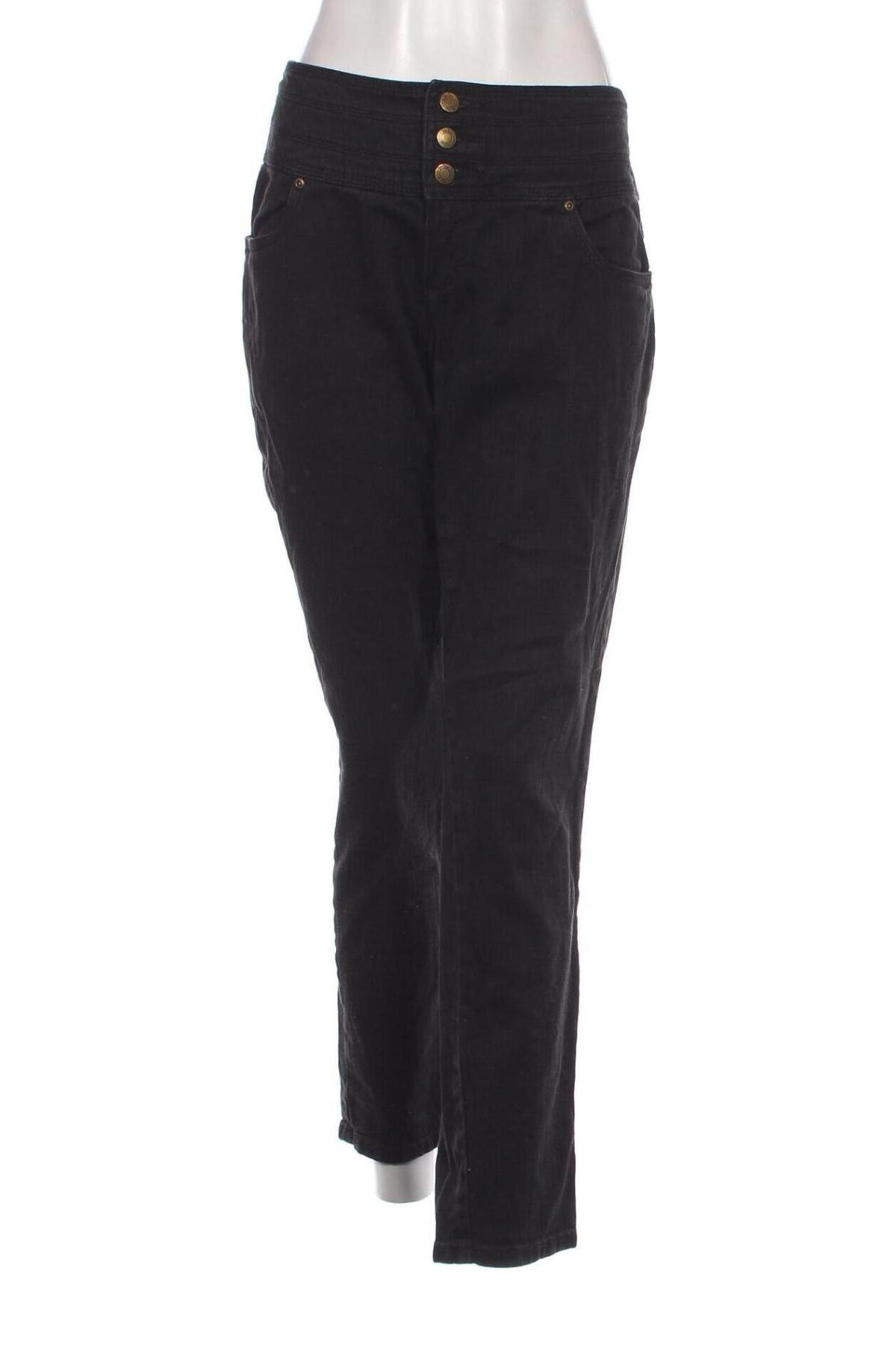 Дамски дънки John Baner, Размер XL, Цвят Черен, Цена 17,40 лв.