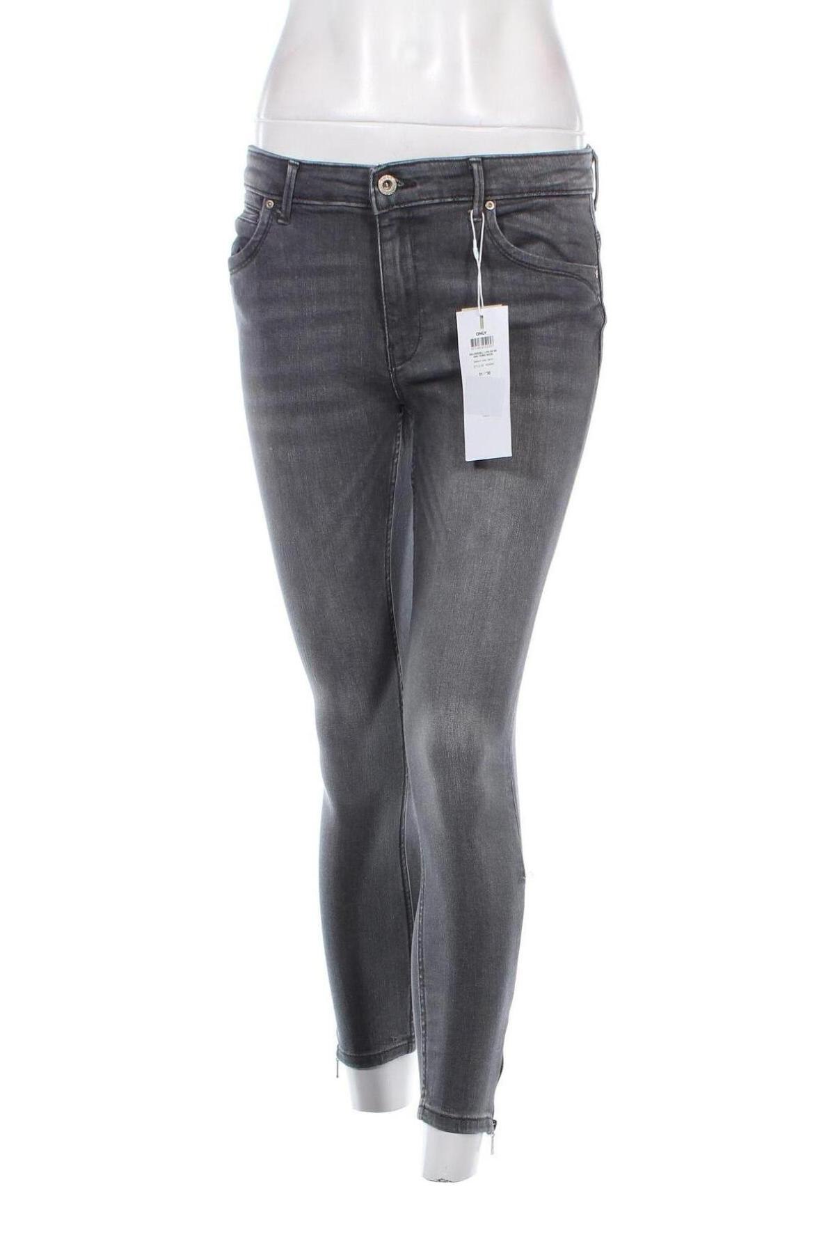 Dámske džínsy  ONLY, Veľkosť L, Farba Sivá, Cena  19,85 €