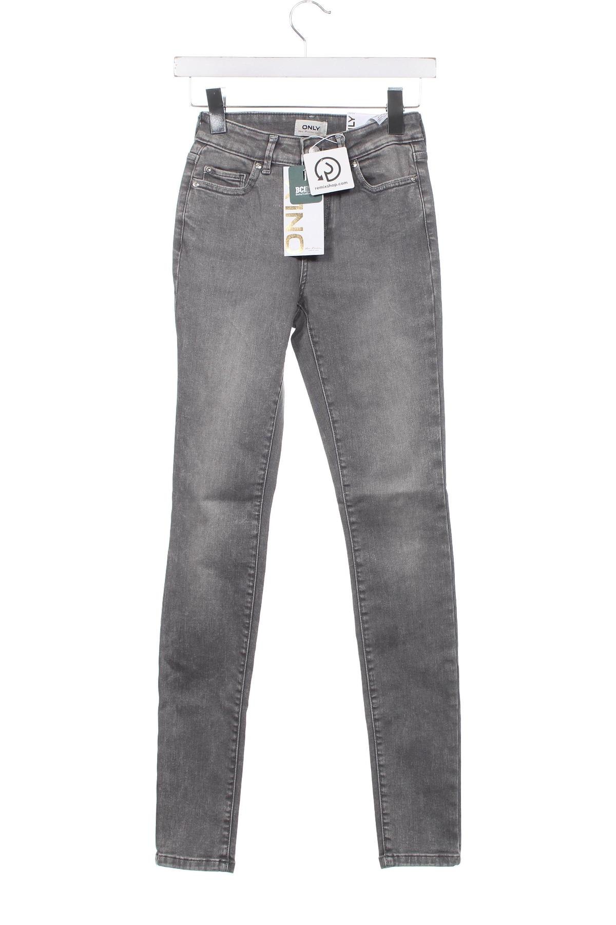 Damskie jeansy ONLY, Rozmiar XS, Kolor Szary, Cena 73,99 zł