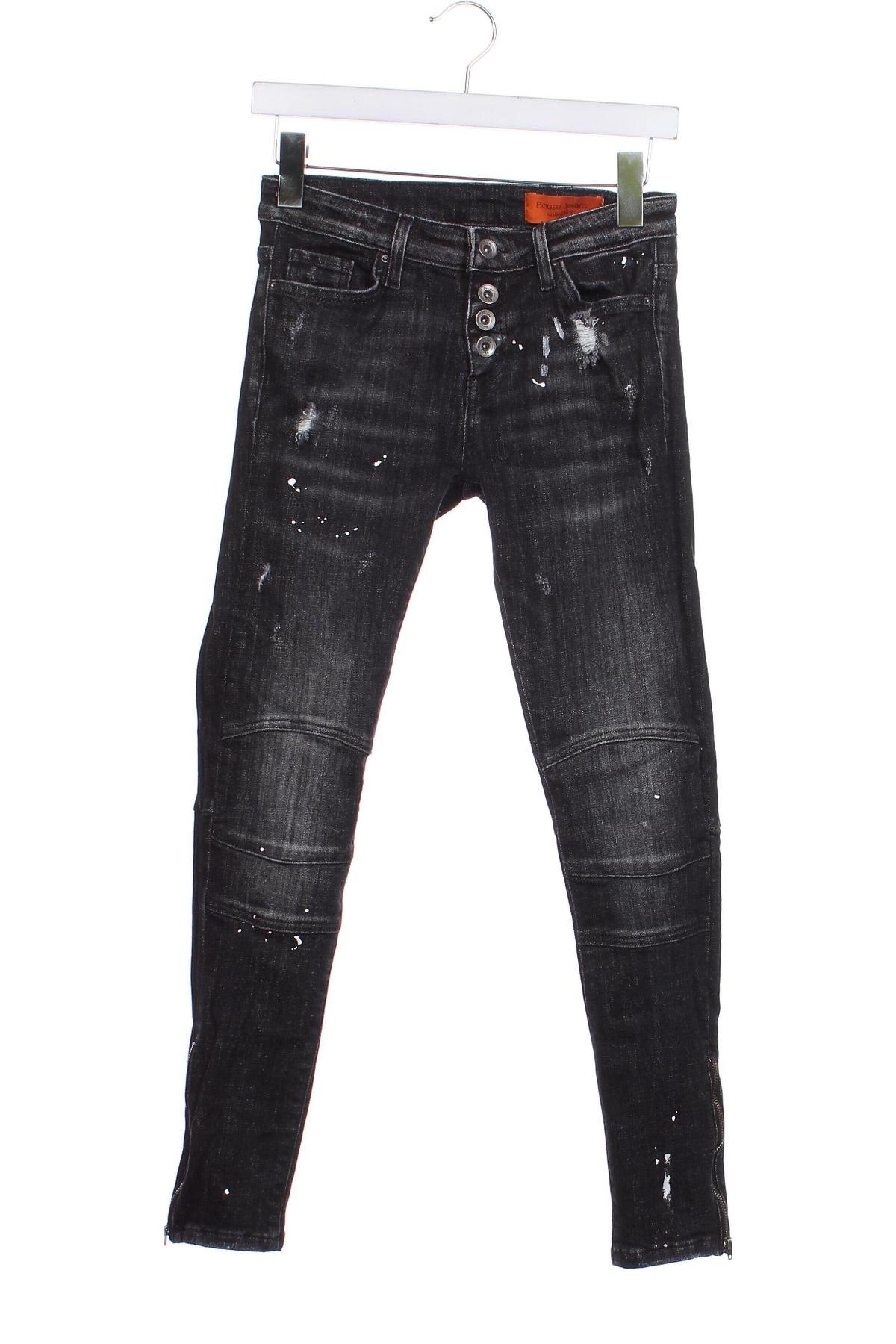 Damskie jeansy Pause Jeans, Rozmiar XS, Kolor Czarny, Cena 71,93 zł