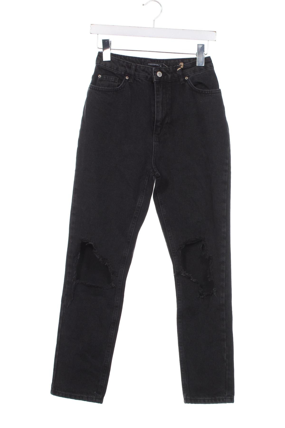 Dámské džíny  Trendyol, Velikost XS, Barva Černá, Cena  607,00 Kč