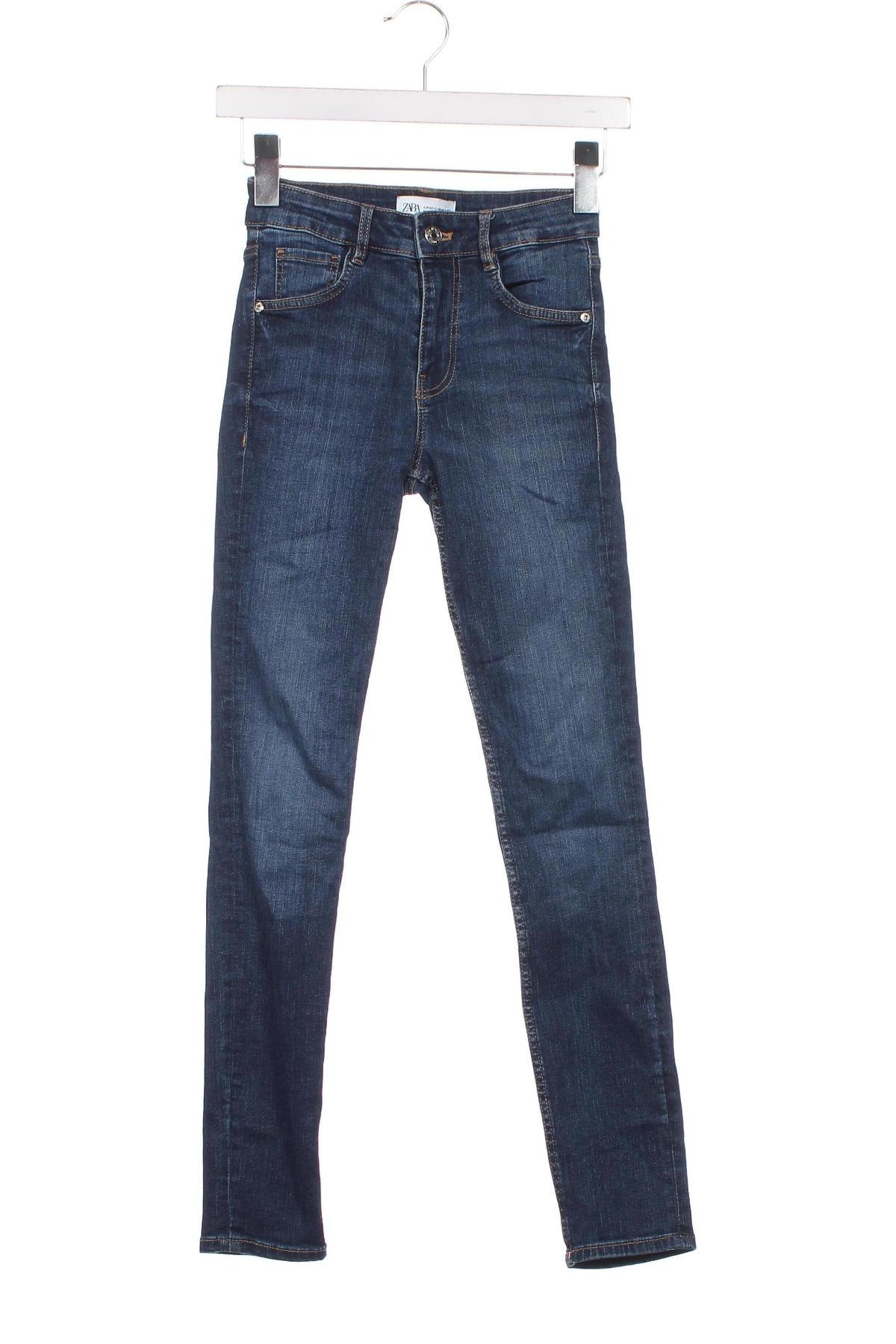 Dámské džíny  Zara, Velikost XXS, Barva Modrá, Cena  215,00 Kč