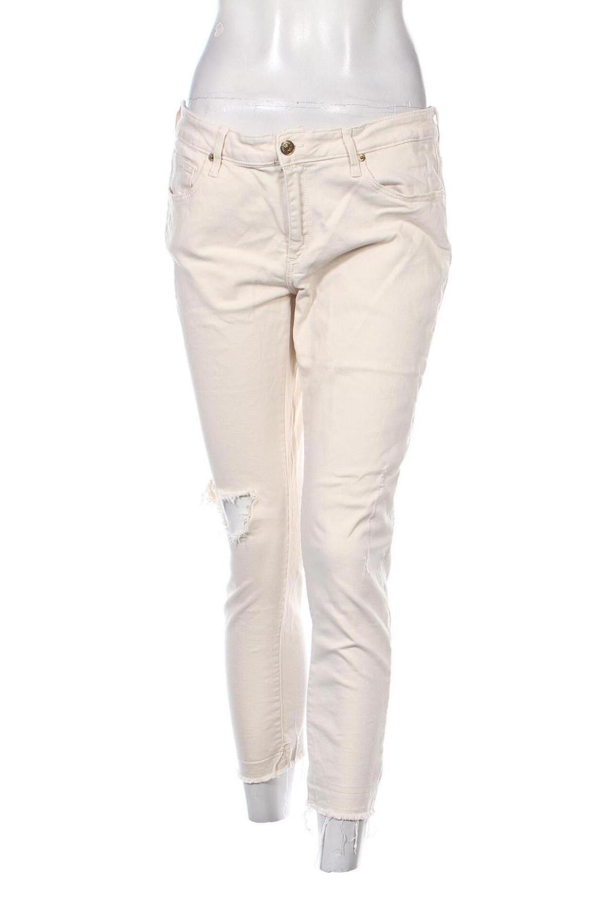 Damen Jeans Zara, Größe L, Farbe Ecru, Preis € 7,89