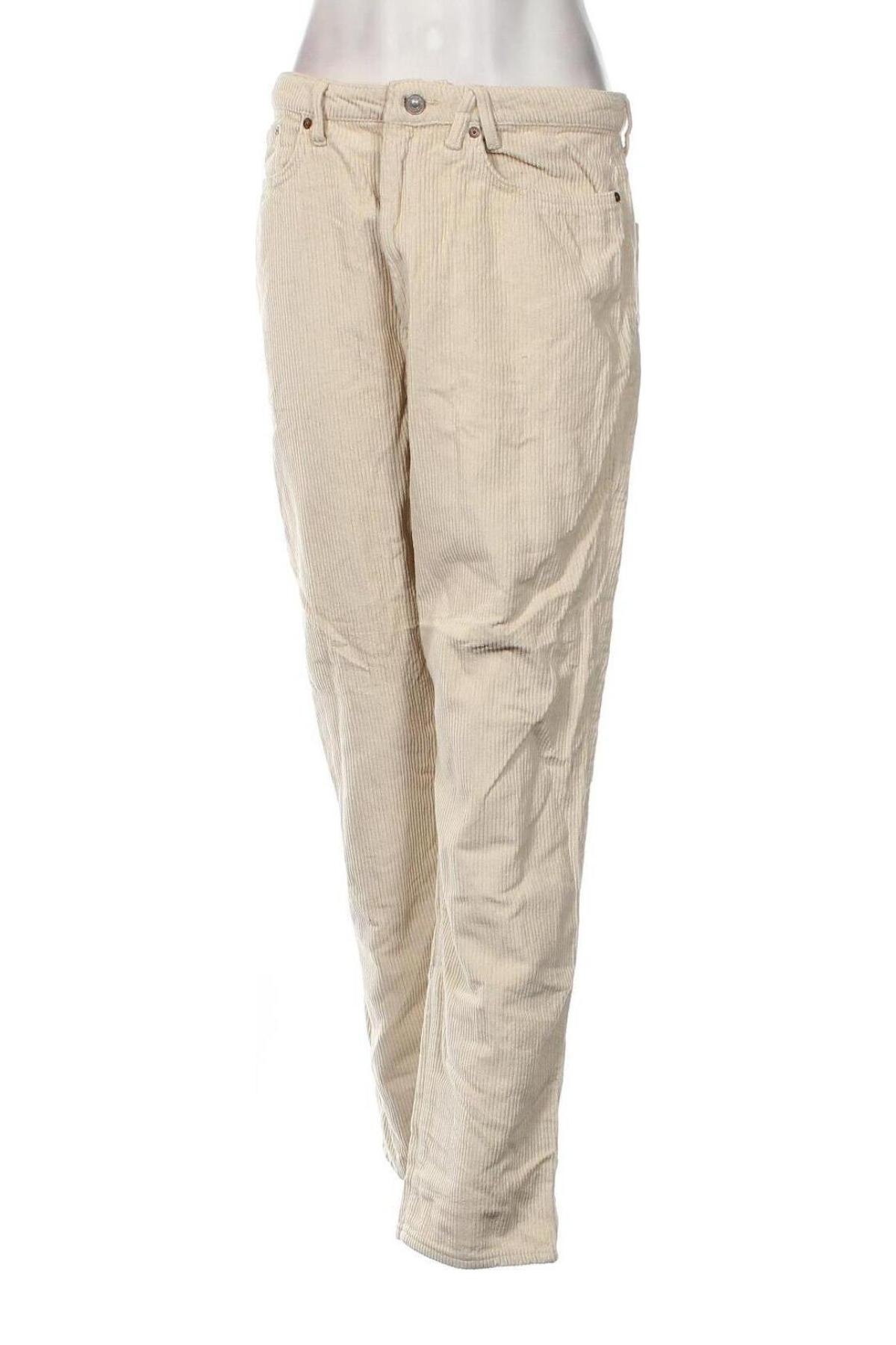 Γυναικείο κοτλέ παντελόνι America Today, Μέγεθος XL, Χρώμα Εκρού, Τιμή 9,87 €