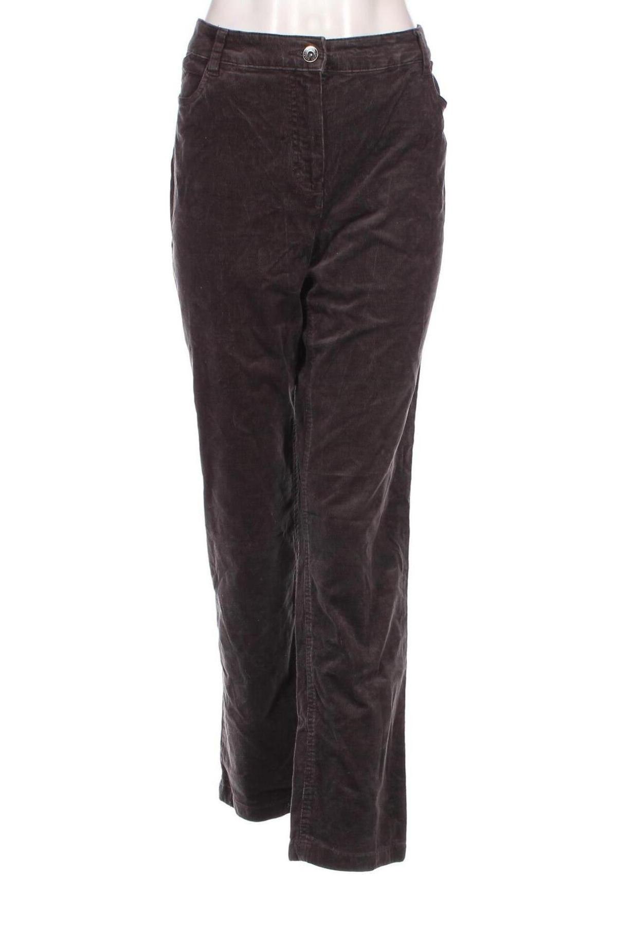 Pantaloni de velvet de femei Canda, Mărime XL, Culoare Gri, Preț 52,46 Lei