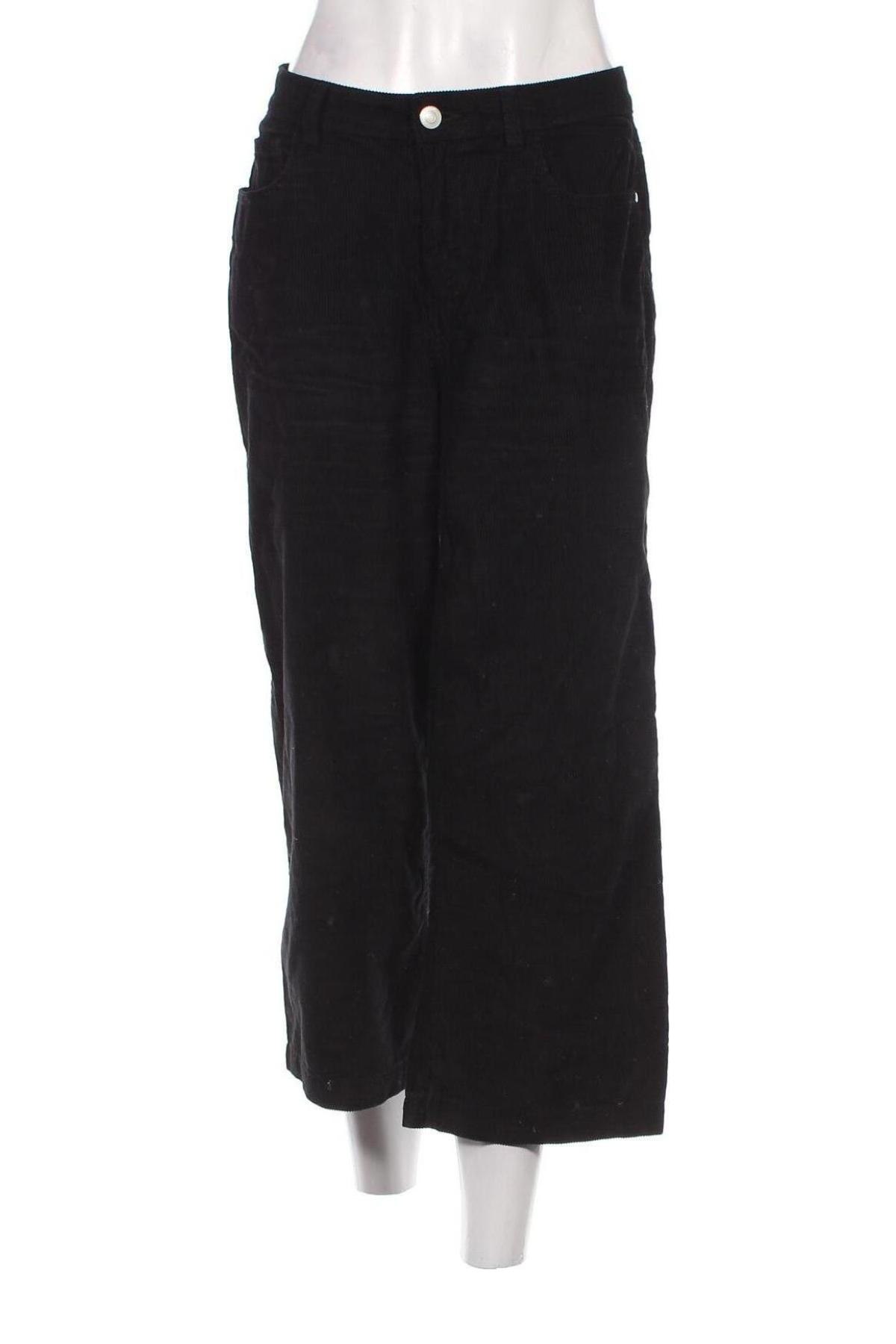 Γυναικείο κοτλέ παντελόνι Denim Co., Μέγεθος M, Χρώμα Μαύρο, Τιμή 8,97 €