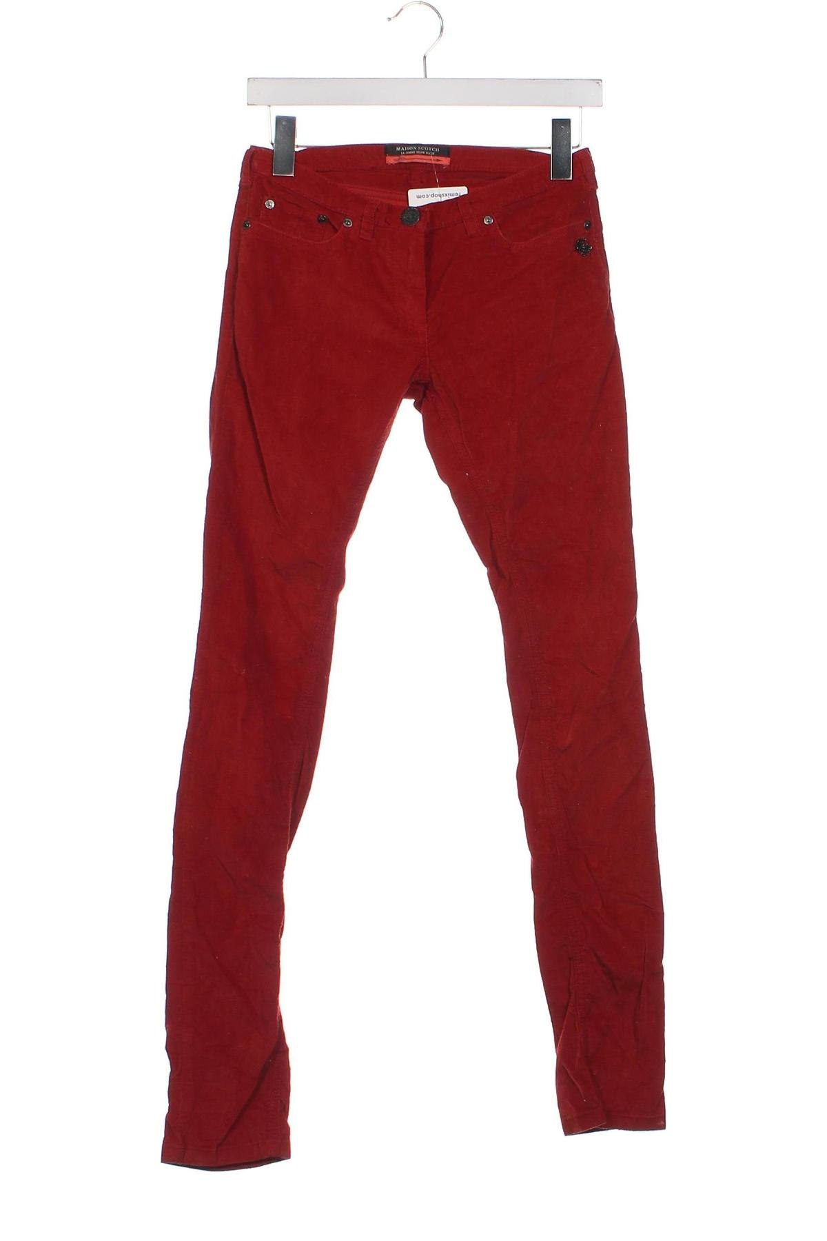 Pantaloni de velvet de femei Maison Scotch, Mărime XS, Culoare Roșu, Preț 41,99 Lei