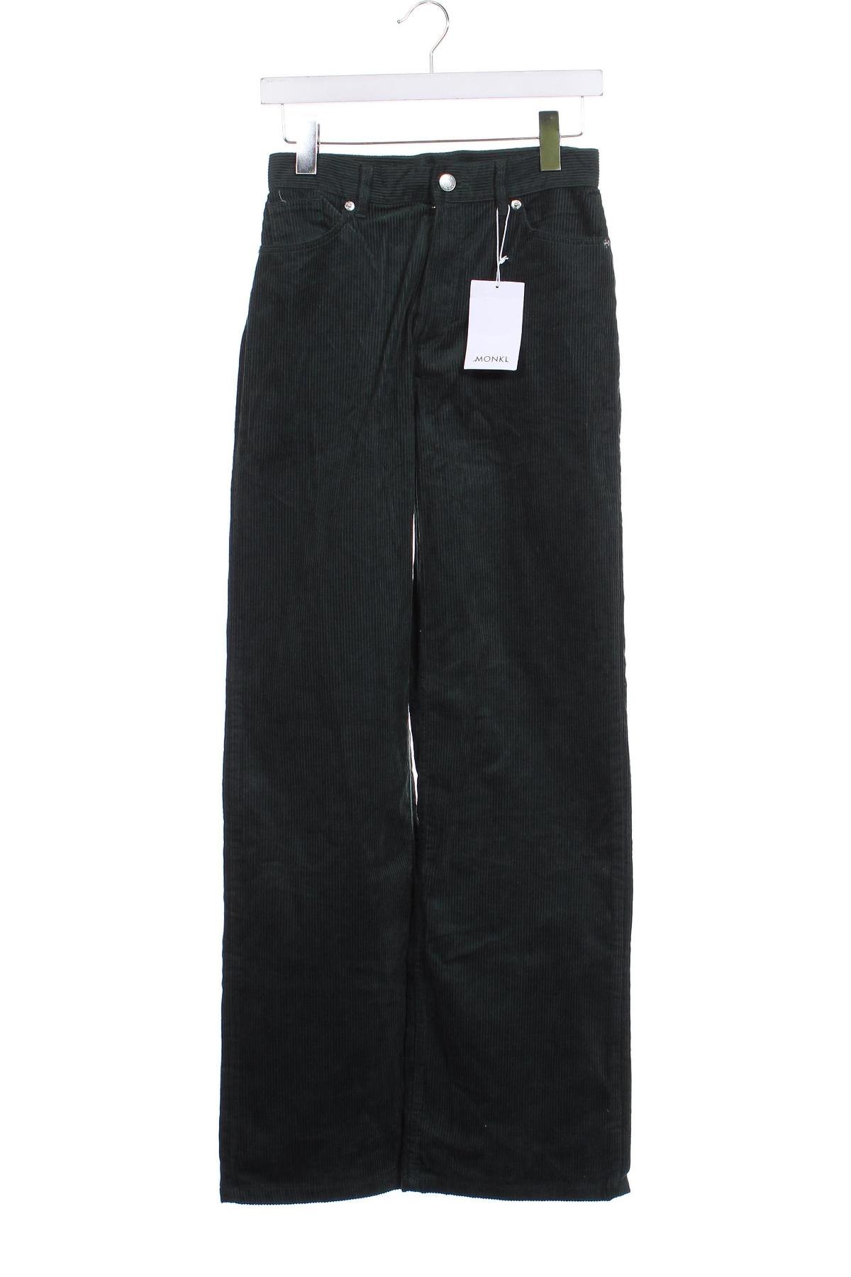 Дамски джинси Monki, Размер S, Цвят Зелен, Цена 25,20 лв.
