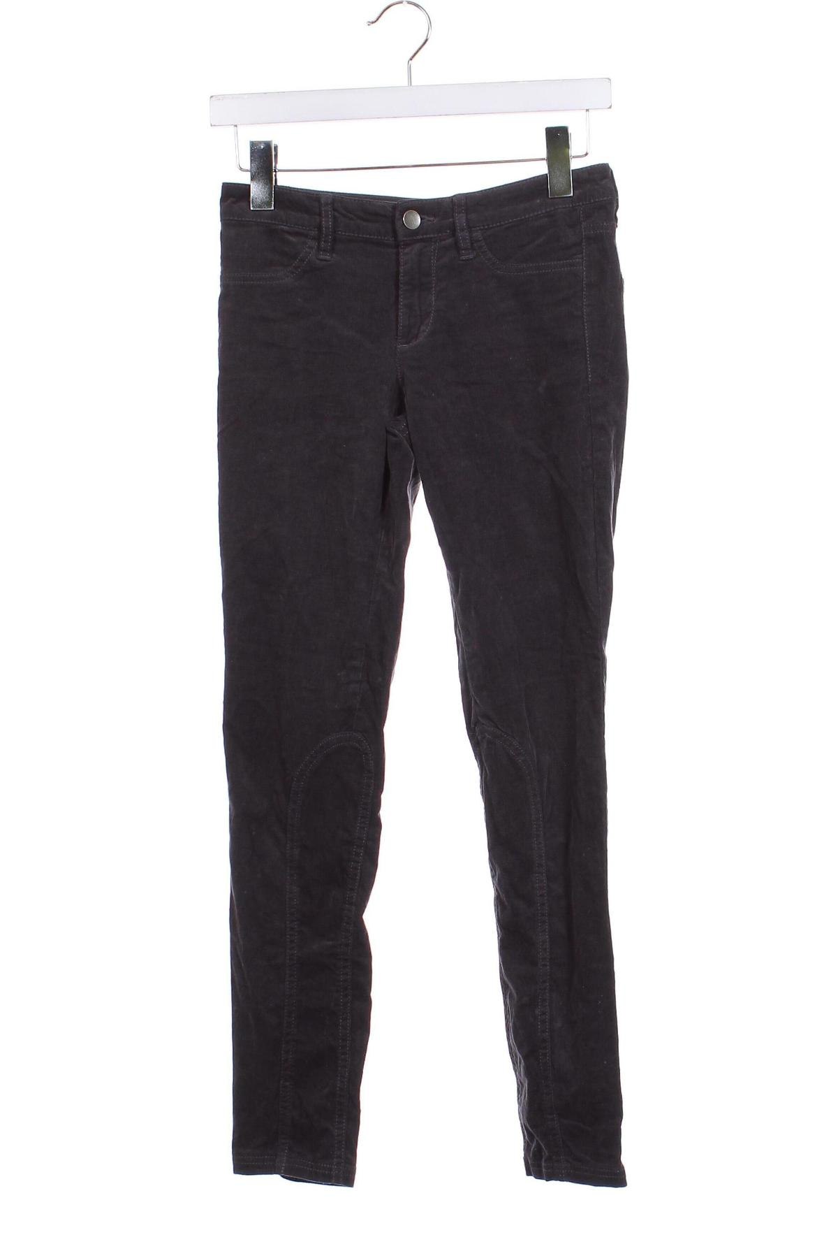 Pantaloni de velvet de femei United Colors Of Benetton, Mărime XS, Culoare Gri, Preț 39,99 Lei