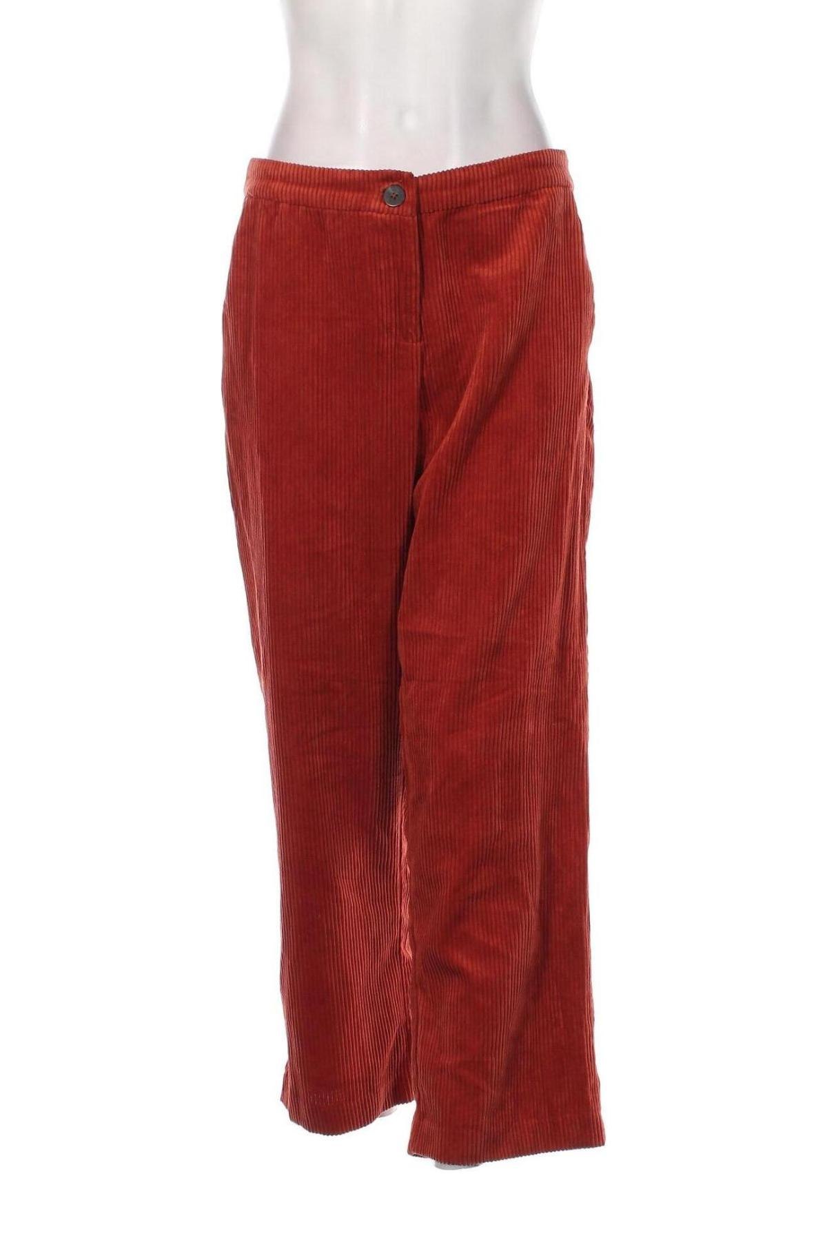 Pantaloni de velvet de femei VILA, Mărime M, Culoare Portocaliu, Preț 88,82 Lei