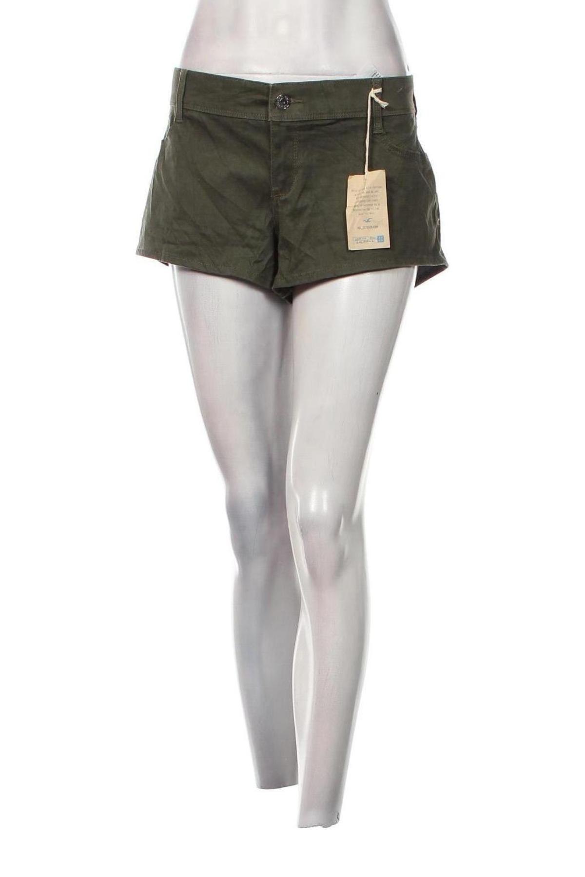 Γυναικείο κοντό παντελόνι Hollister, Μέγεθος L, Χρώμα Πράσινο, Τιμή 27,15 €