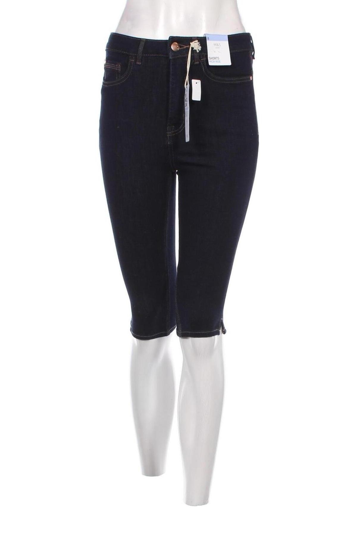 Pantaloni scurți de femei Marks & Spencer, Mărime S, Culoare Albastru, Preț 88,91 Lei