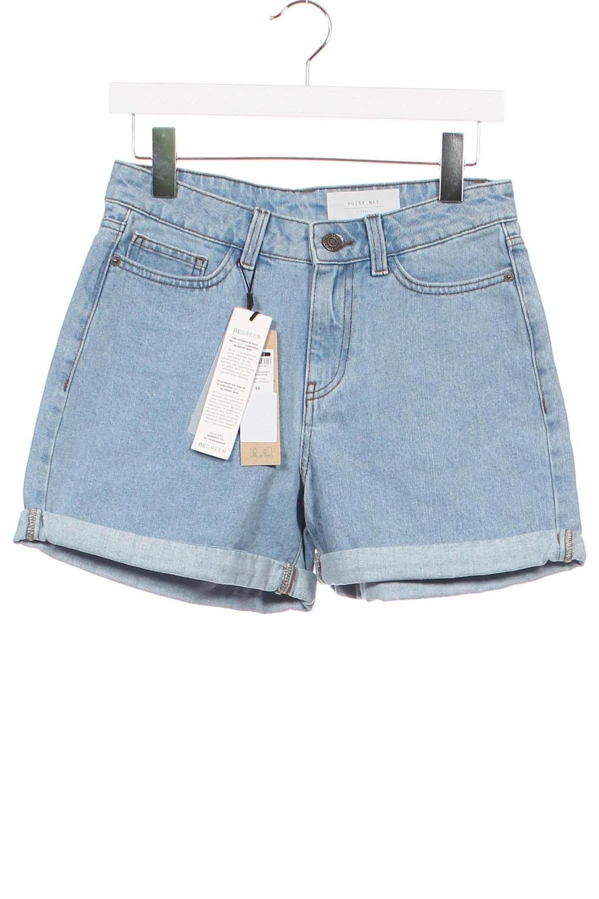 Γυναικείο κοντό παντελόνι Noisy May, Μέγεθος XS, Χρώμα Μπλέ, Τιμή 15,98 €