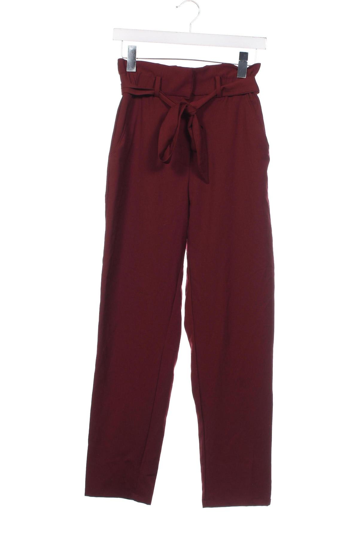 Pantaloni de femei H&M, Mărime XS, Culoare Roșu, Preț 42,93 Lei