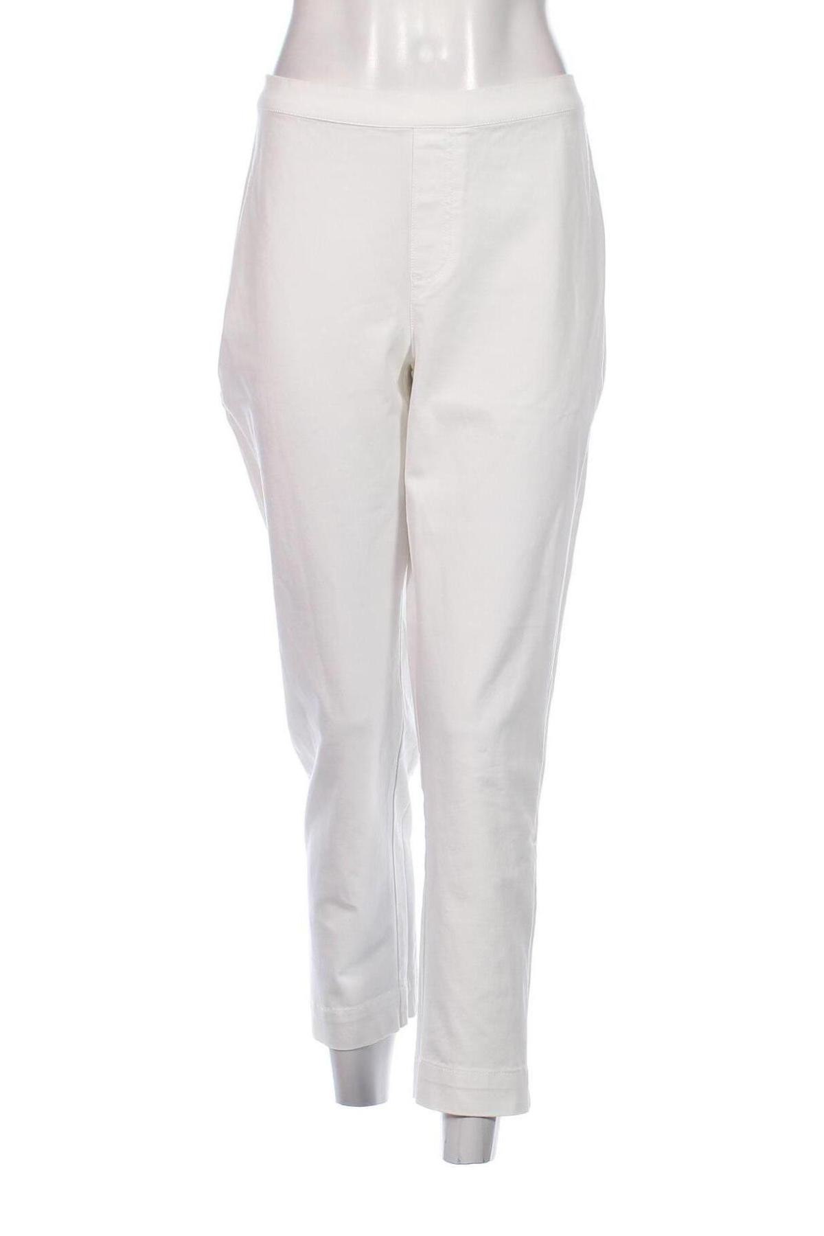 Pantaloni de femei Isaac Mizrahi Live, Mărime M, Culoare Alb, Preț 104,59 Lei