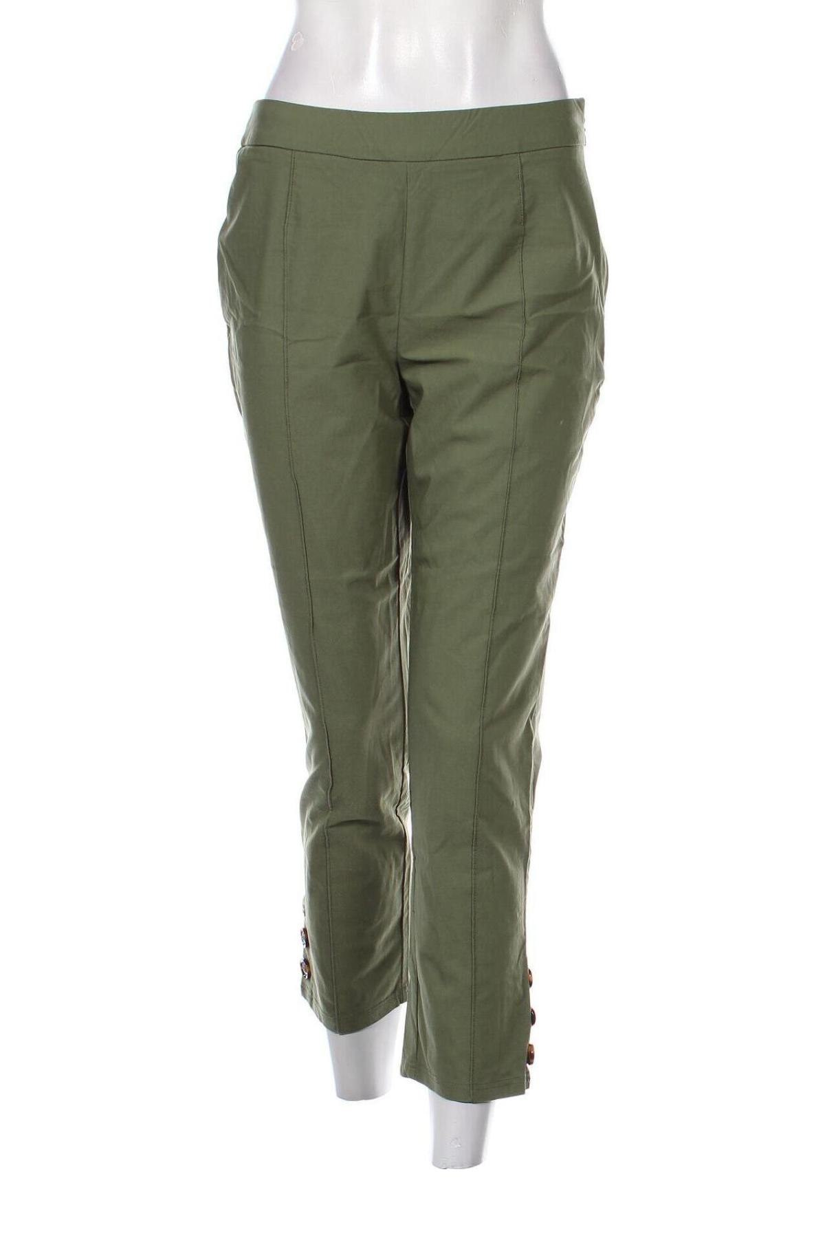 Pantaloni de femei Kate Kasin, Mărime M, Culoare Verde, Preț 25,00 Lei