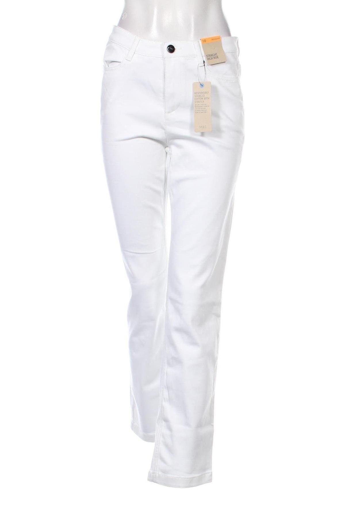 Дамски панталон Market&Spruce, Размер M, Цвят Бял, Цена 22,08 лв.