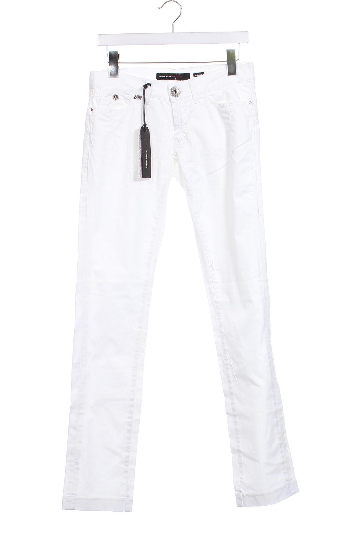 Γυναικείο παντελόνι Miss Sixty, Μέγεθος M, Χρώμα Λευκό, Τιμή 44,23 €