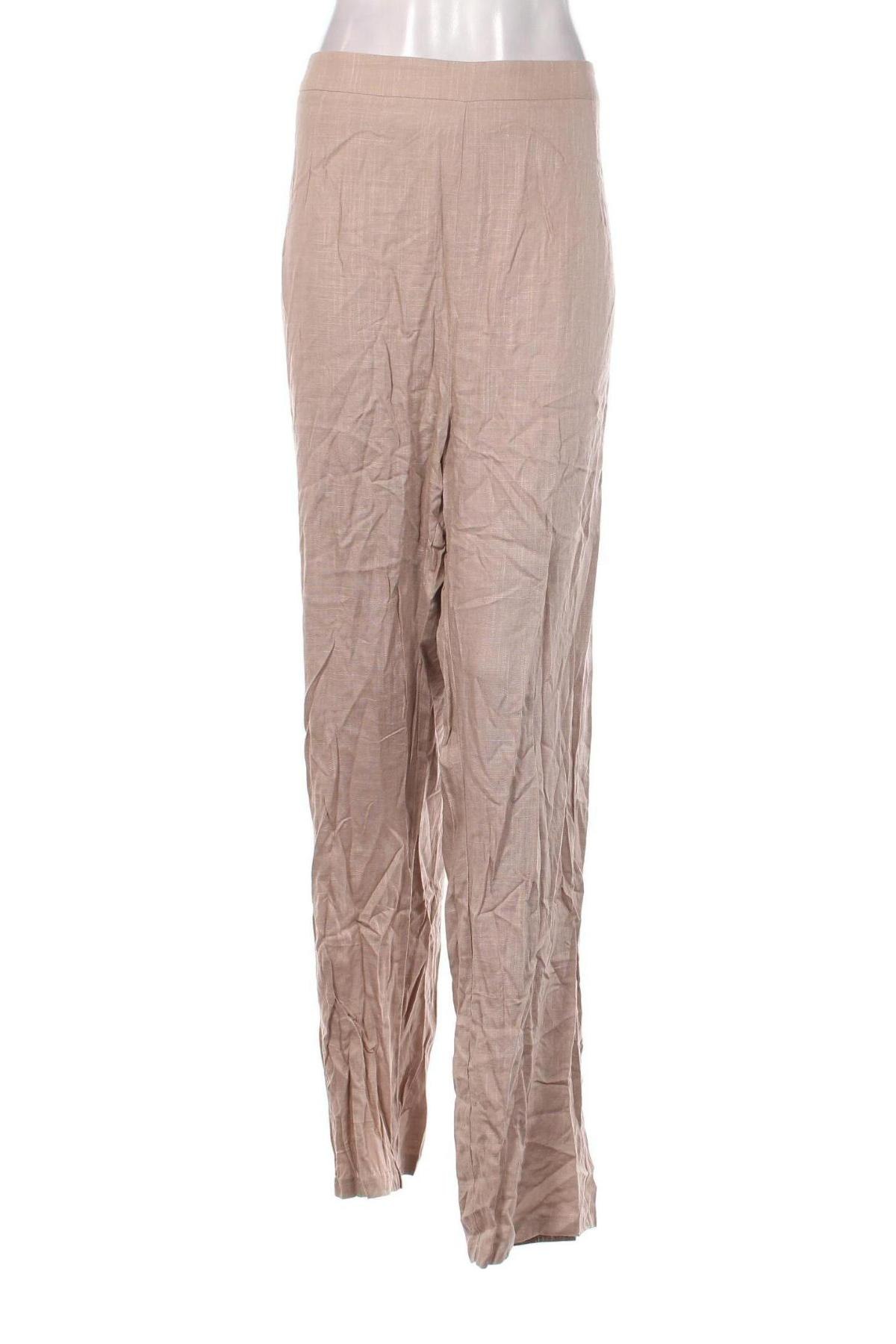 Pantaloni de femei Pretty Little Thing, Mărime XXL, Culoare Bej, Preț 38,99 Lei