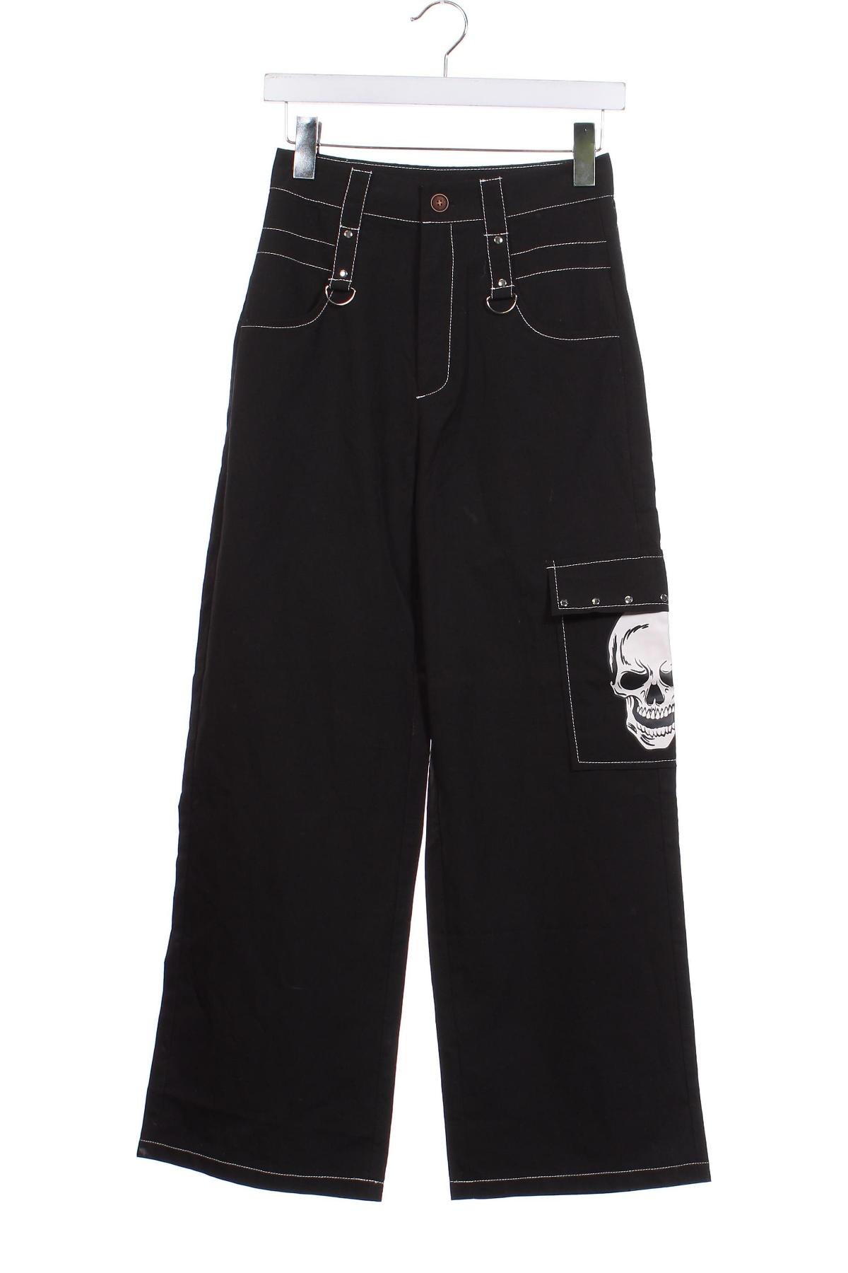 Pantaloni de femei Romwe, Mărime XS, Culoare Negru, Preț 130,34 Lei