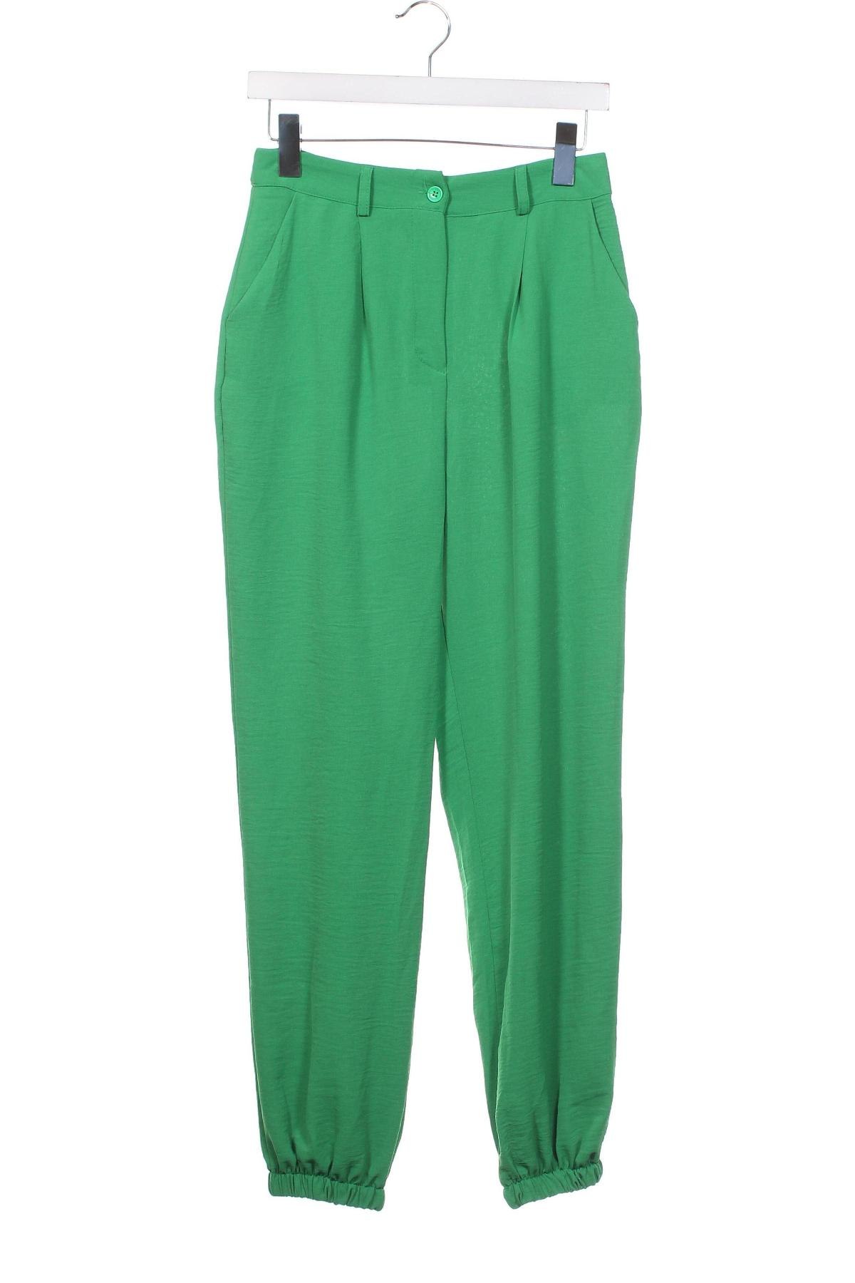 Γυναικείο παντελόνι Trendyol, Μέγεθος XS, Χρώμα Πράσινο, Τιμή 11,41 €