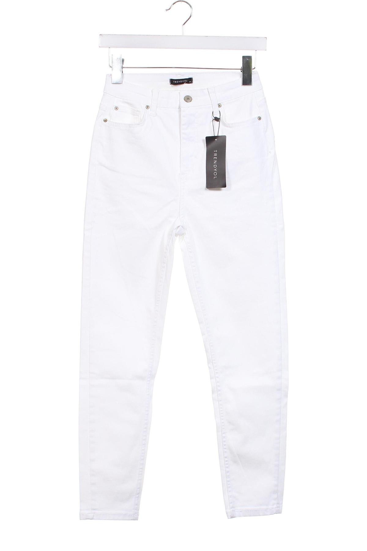 Dámské kalhoty  Trendyol, Velikost XS, Barva Bílá, Cena  607,00 Kč