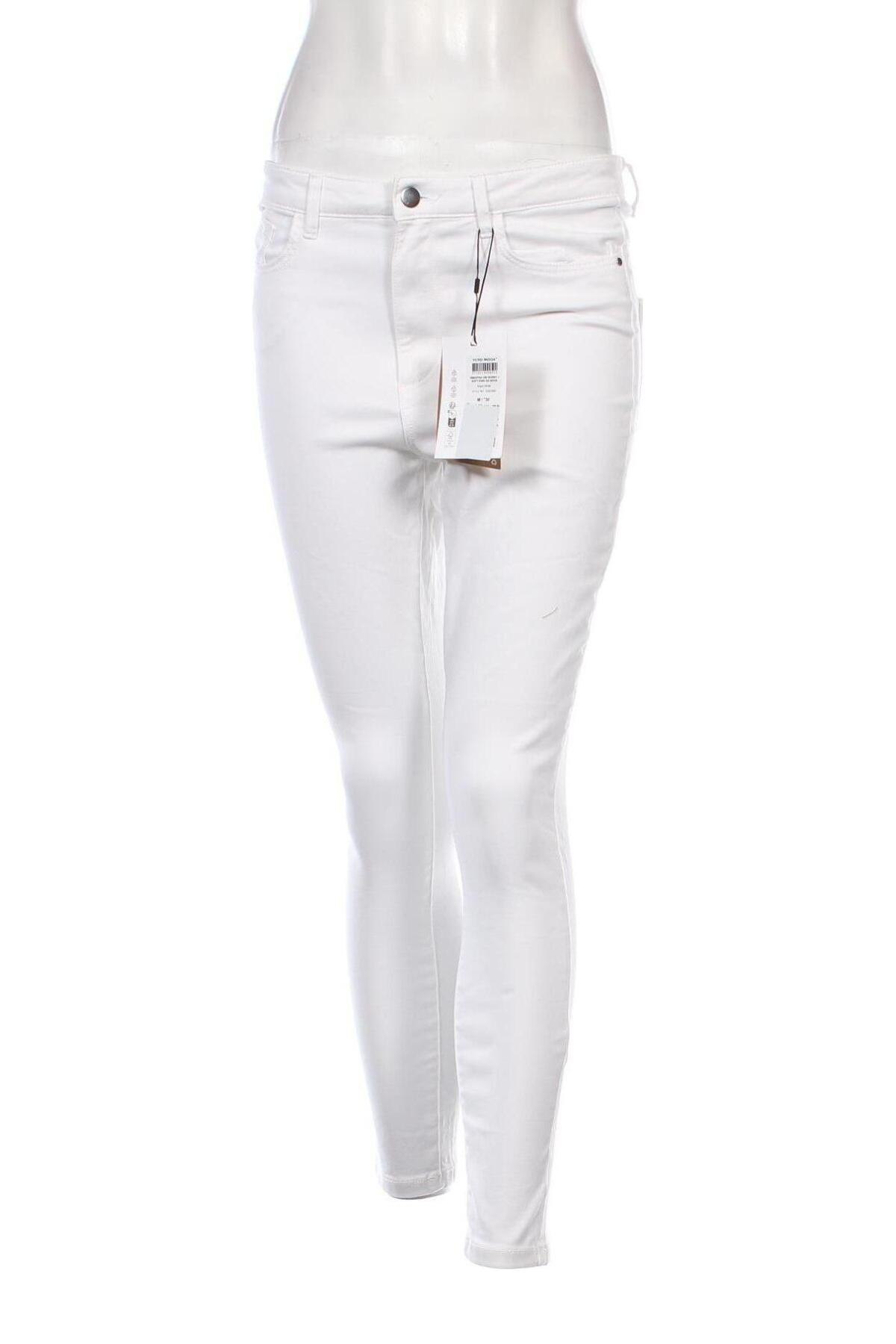 Pantaloni de femei Vero Moda, Mărime M, Culoare Alb, Preț 203,95 Lei