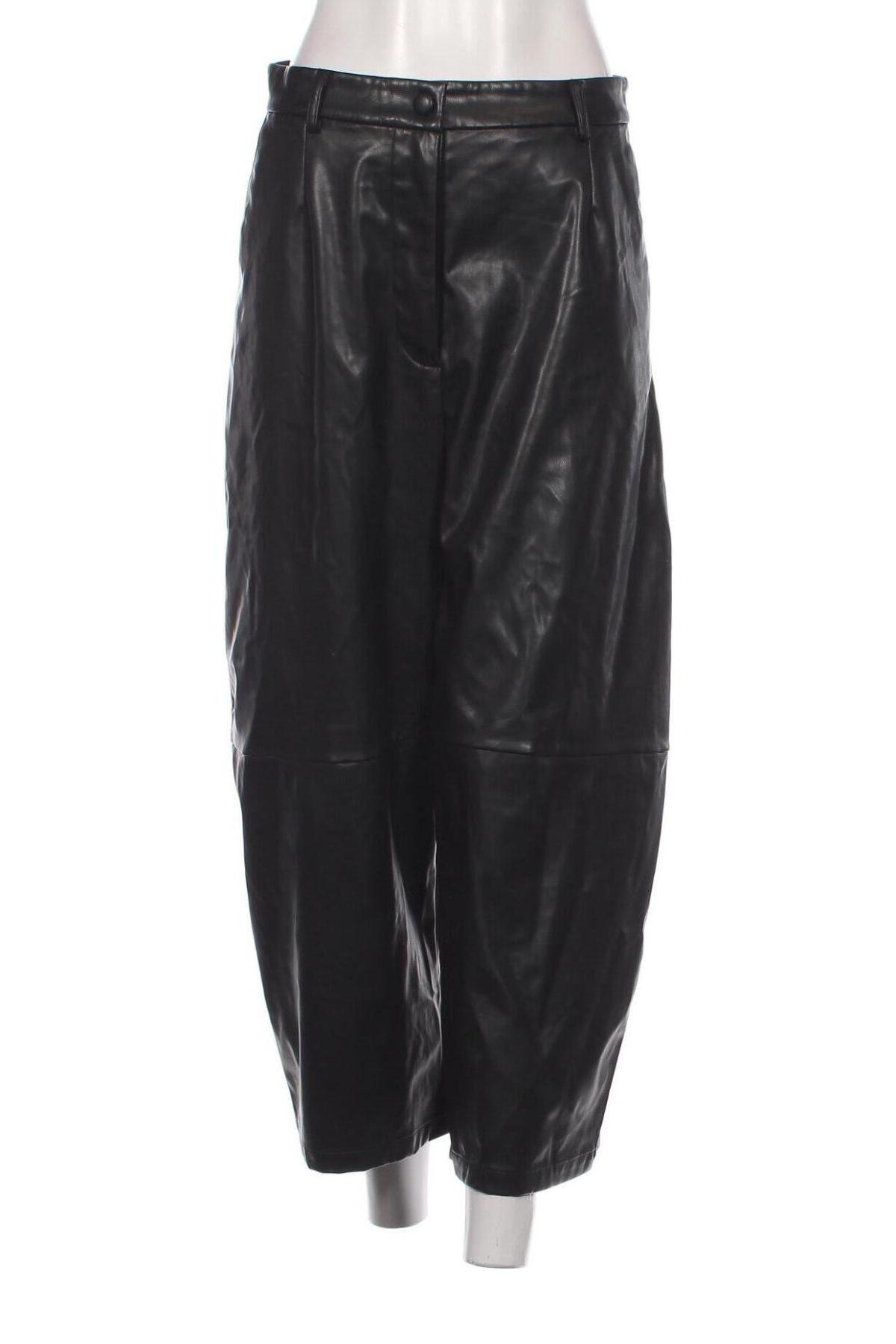 Pantaloni de femei Weekday, Mărime L, Culoare Negru, Preț 74,18 Lei