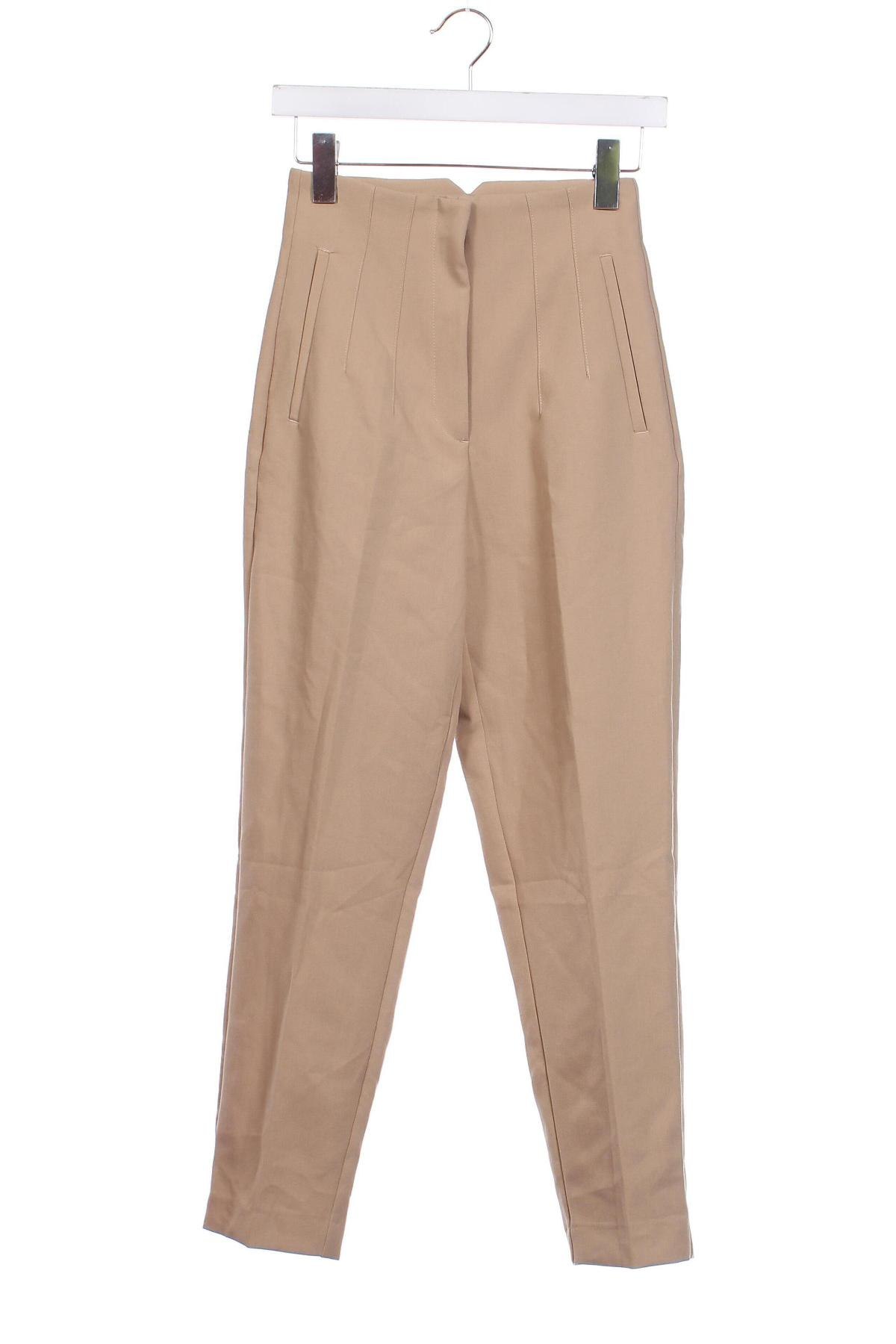 Damenhose Zara, Größe XS, Farbe Beige, Preis € 18,79