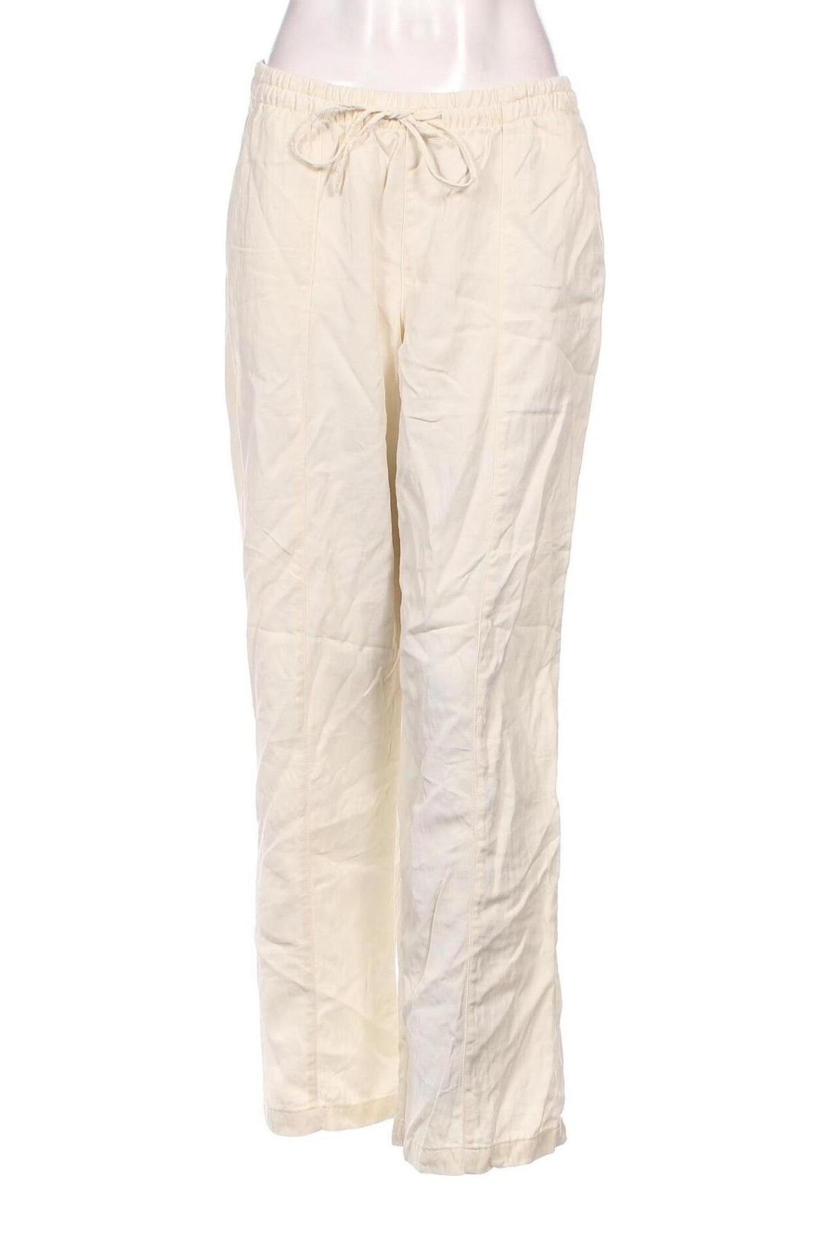 Pantaloni de femei Zara, Mărime M, Culoare Ecru, Preț 39,97 Lei