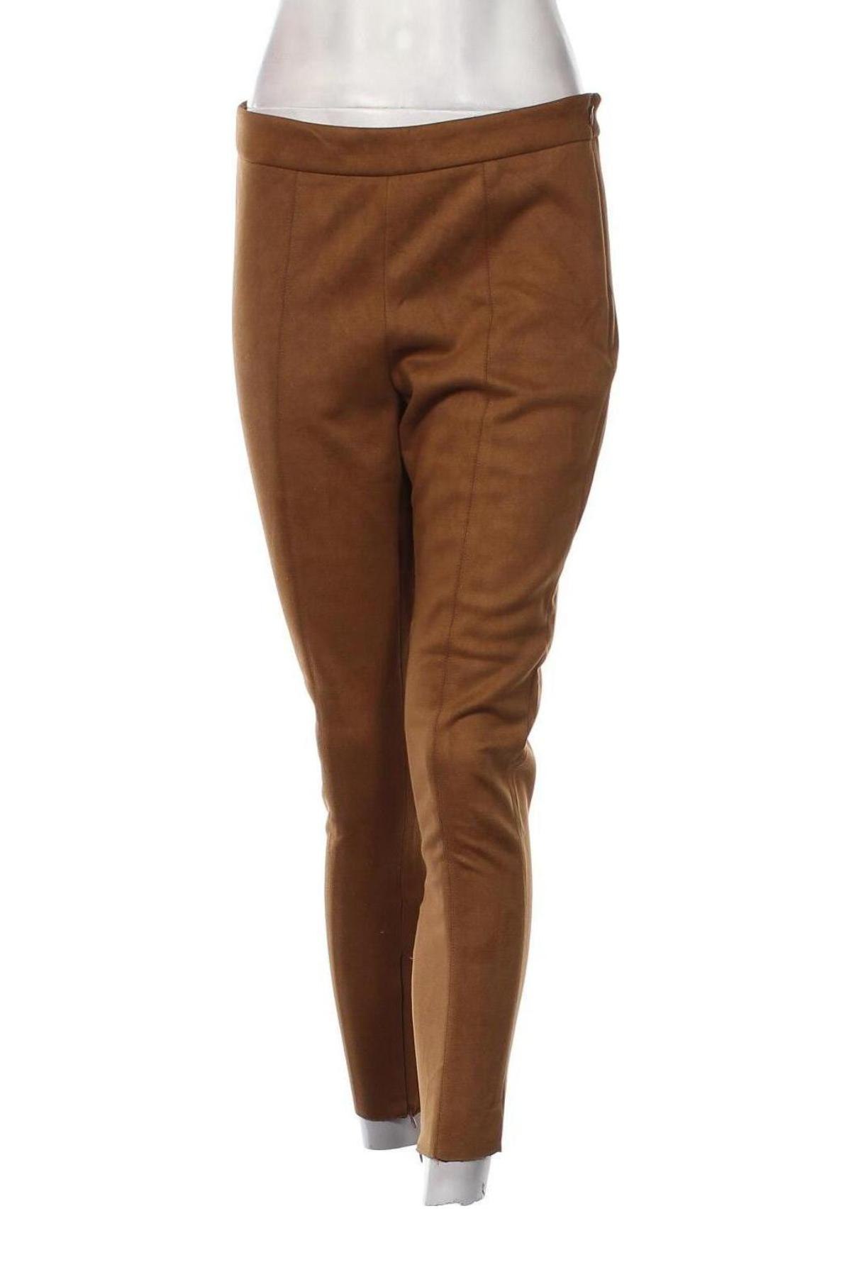 Damenhose Zara, Größe L, Farbe Braun, Preis 18,79 €