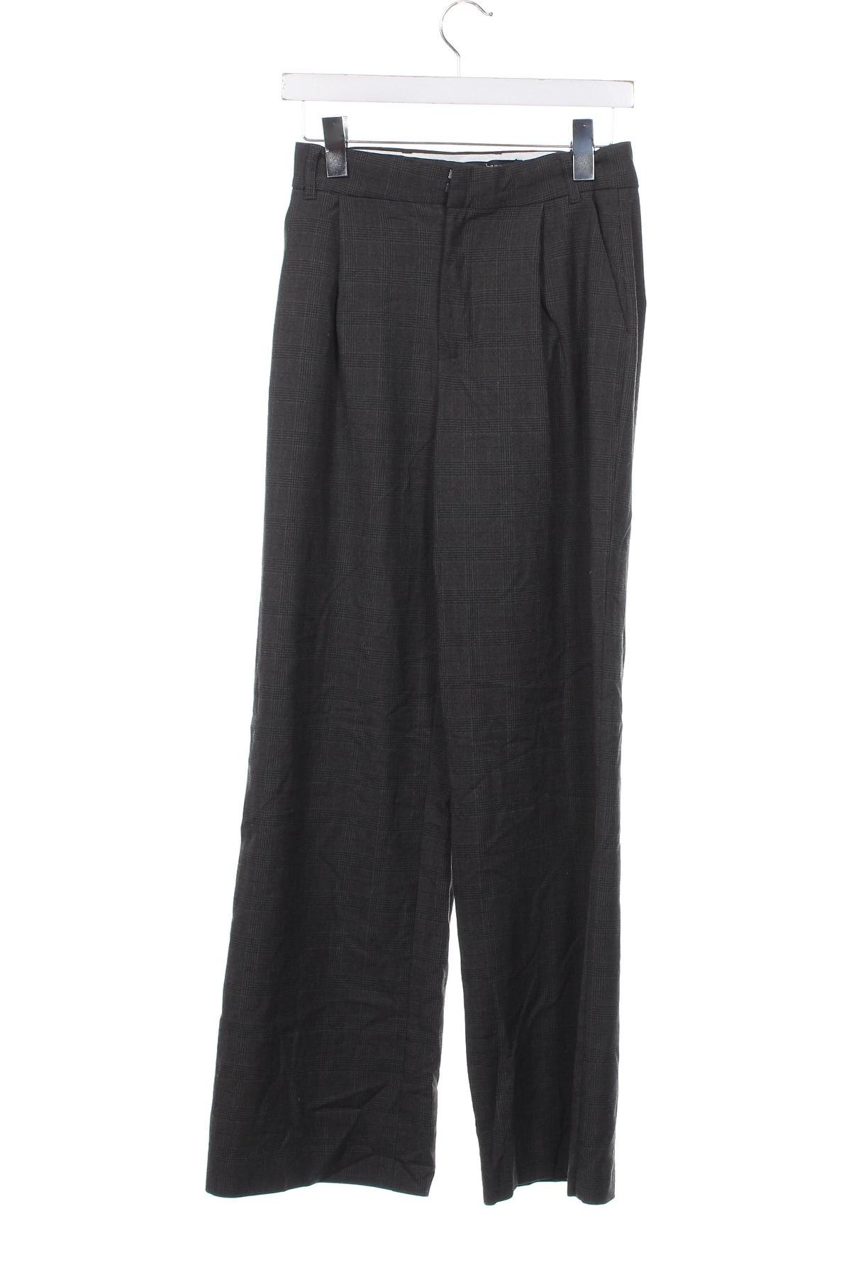Дамски панталон Zara, Размер XS, Цвят Сив, Цена 8,64 лв.