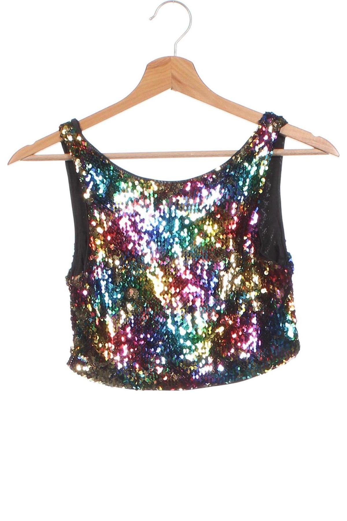 Γυναικείο αμάνικο μπλουζάκι H&M Divided, Μέγεθος XS, Χρώμα Πολύχρωμο, Τιμή 3,99 €