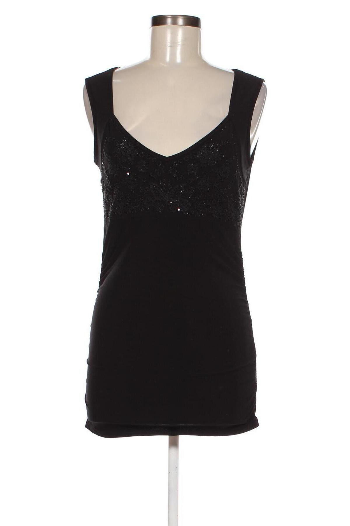 Γυναικείο αμάνικο μπλουζάκι Orsay, Μέγεθος S, Χρώμα Μαύρο, Τιμή 3,22 €