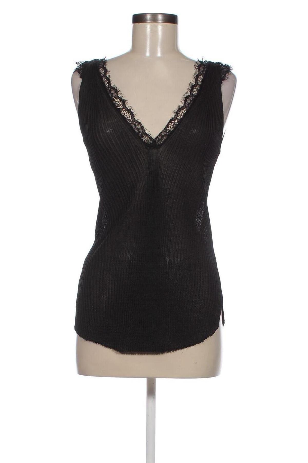 Дамски потник Zara Knitwear, Размер M, Цвят Черен, Цена 27,65 лв.