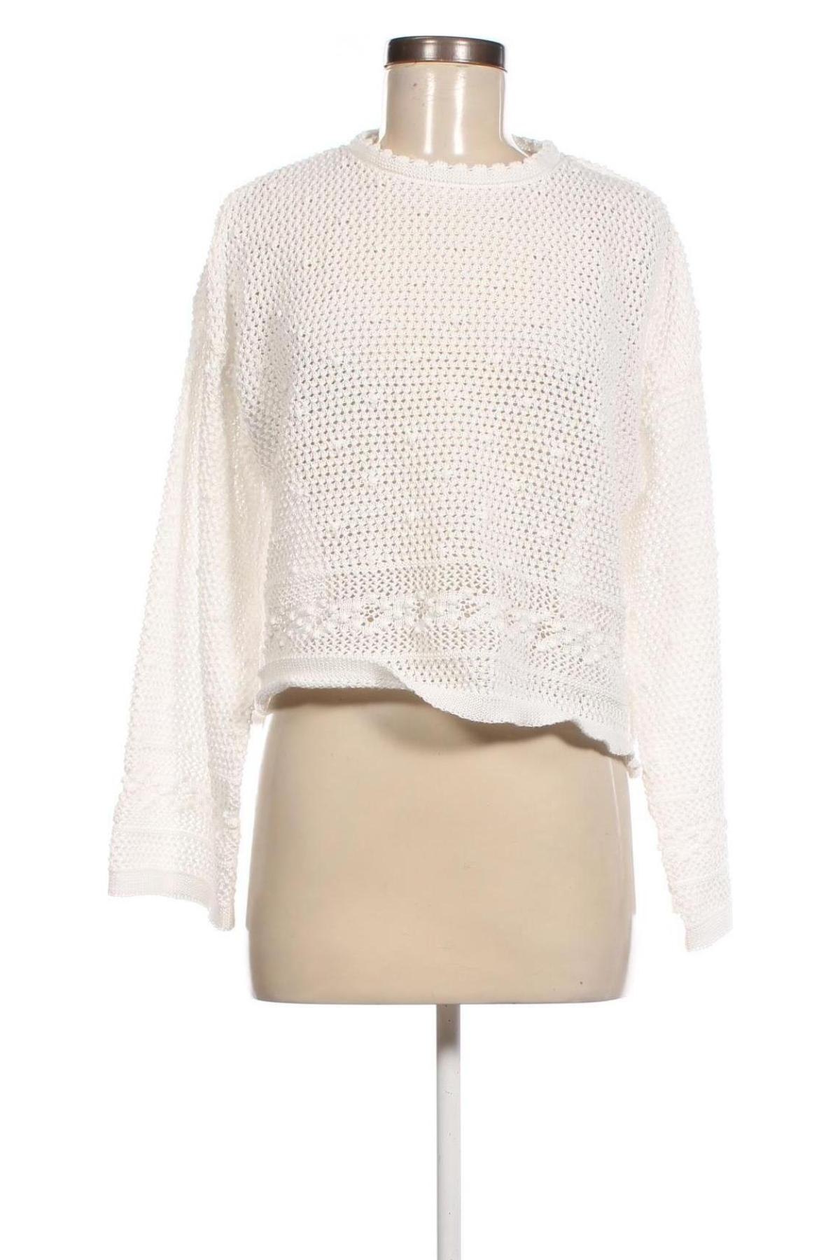 Γυναικείο πουλόβερ, Μέγεθος M, Χρώμα Λευκό, Τιμή 9,33 €