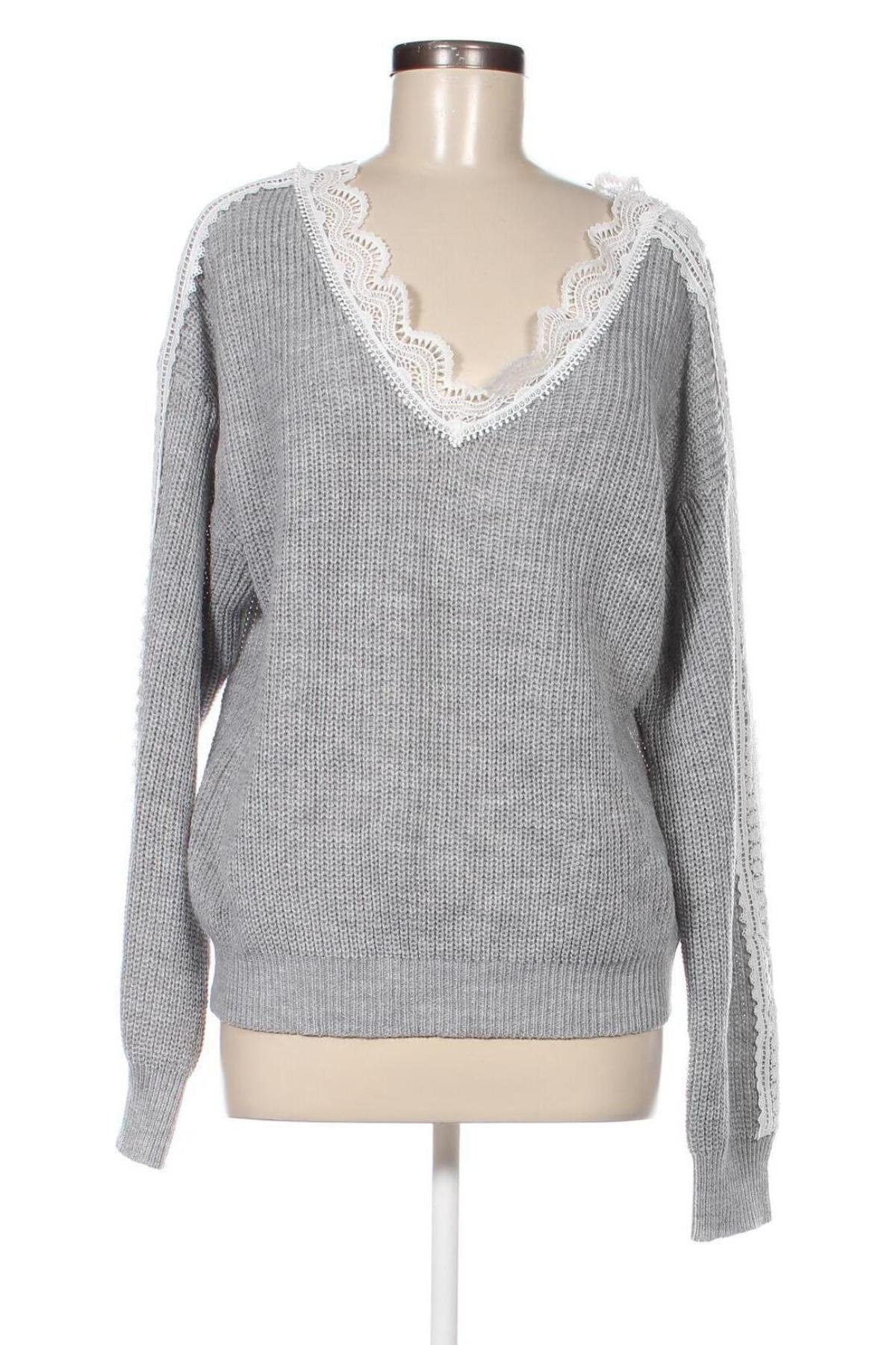 Γυναικείο πουλόβερ, Μέγεθος XXL, Χρώμα Γκρί, Τιμή 12,56 €