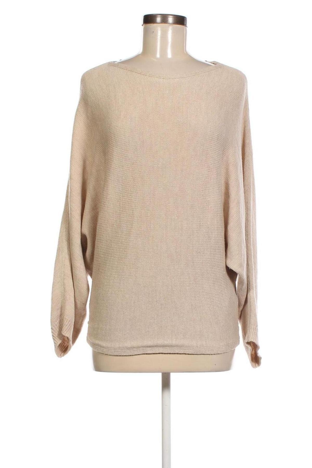 Дамски пуловер, Размер S, Цвят Бежов, Цена 15,08 лв.