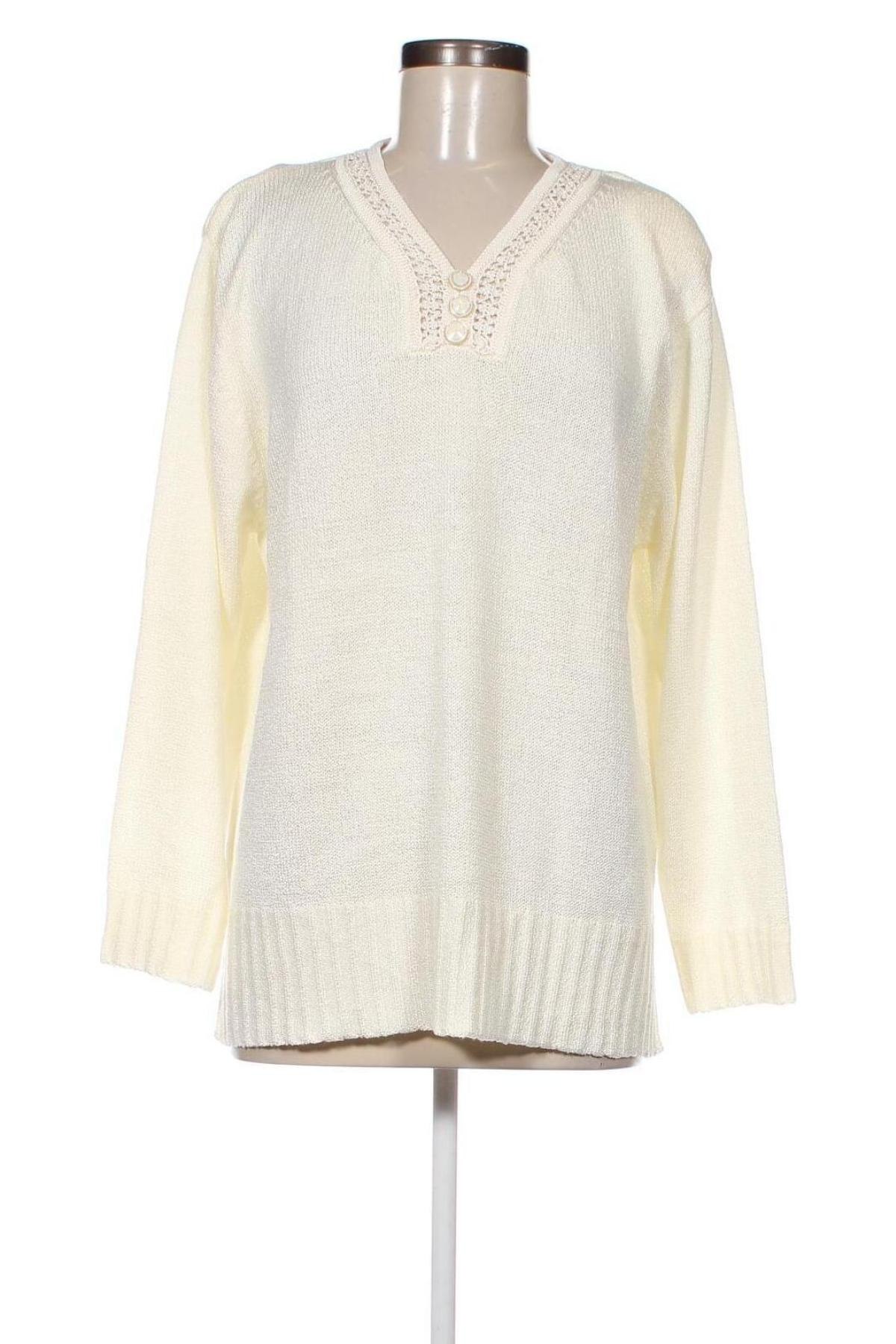 Γυναικείο πουλόβερ, Μέγεθος XXL, Χρώμα Εκρού, Τιμή 19,92 €